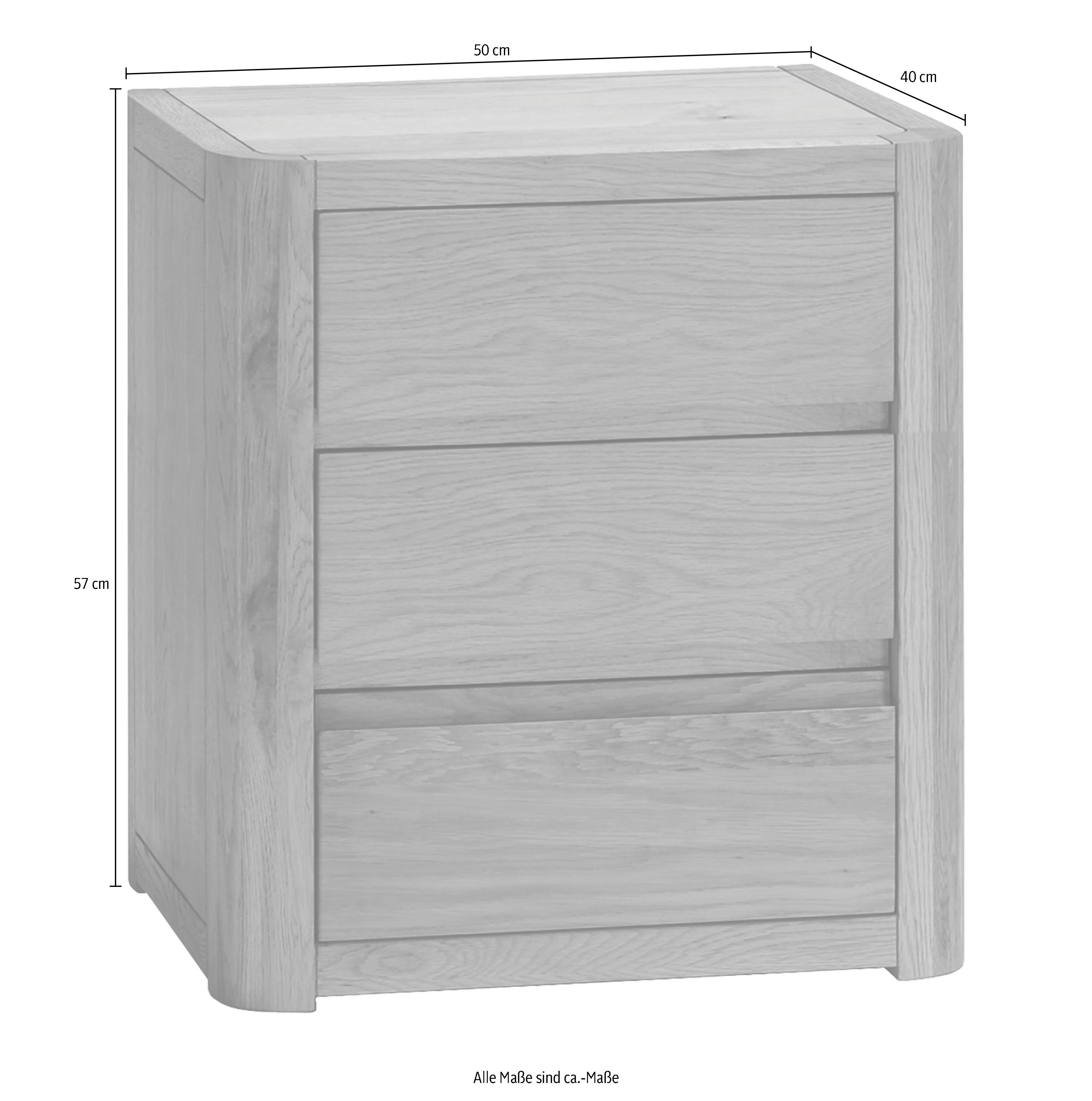 HASENA Nachttisch "Koro" Eiche cognac massiv günstig online kaufen