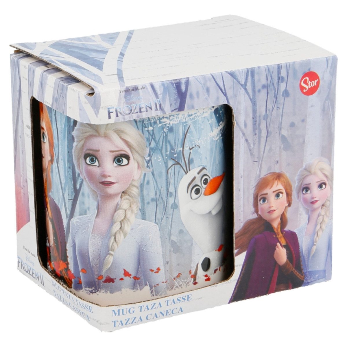 Storline Tasse Disney Frozen II Tasse 325ml – Elsa & Anna im Geschenkset, Keramik