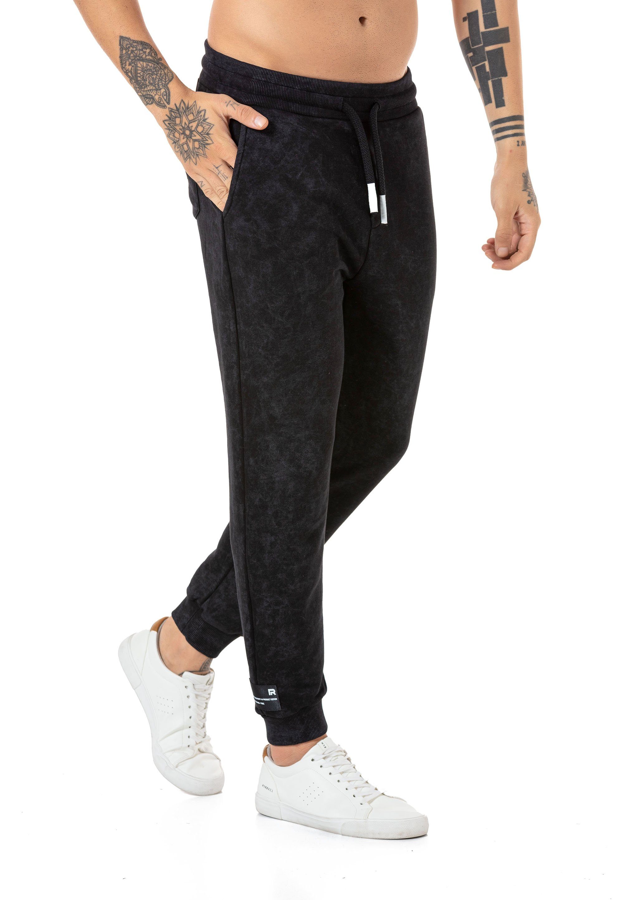 Jogginghose mit Waschung Bequeme Sweatpants mit modernem Look
