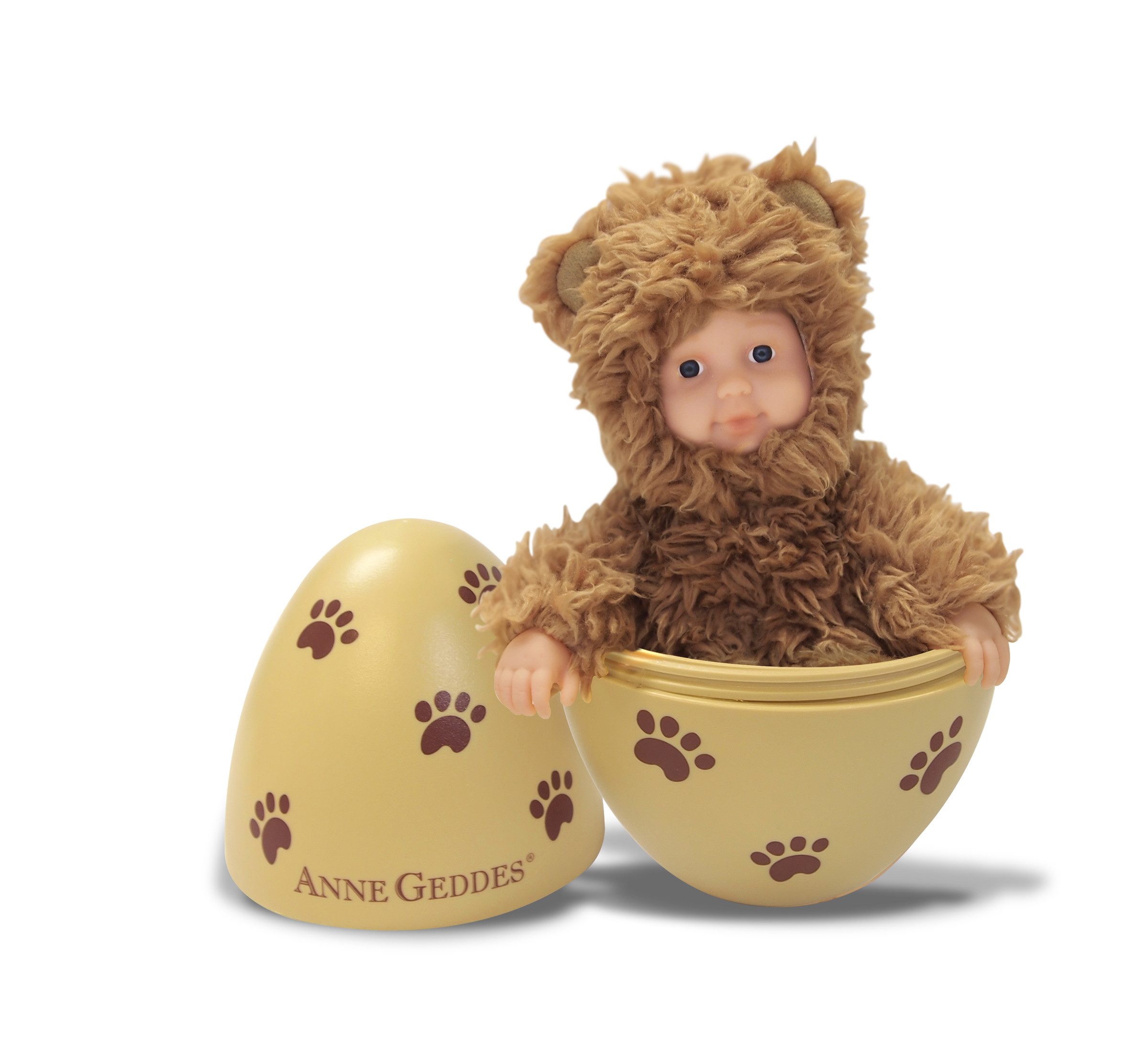 ANNE GEDDES Babypuppe Bär im Ei, karamell -23cm- (1-tlg)