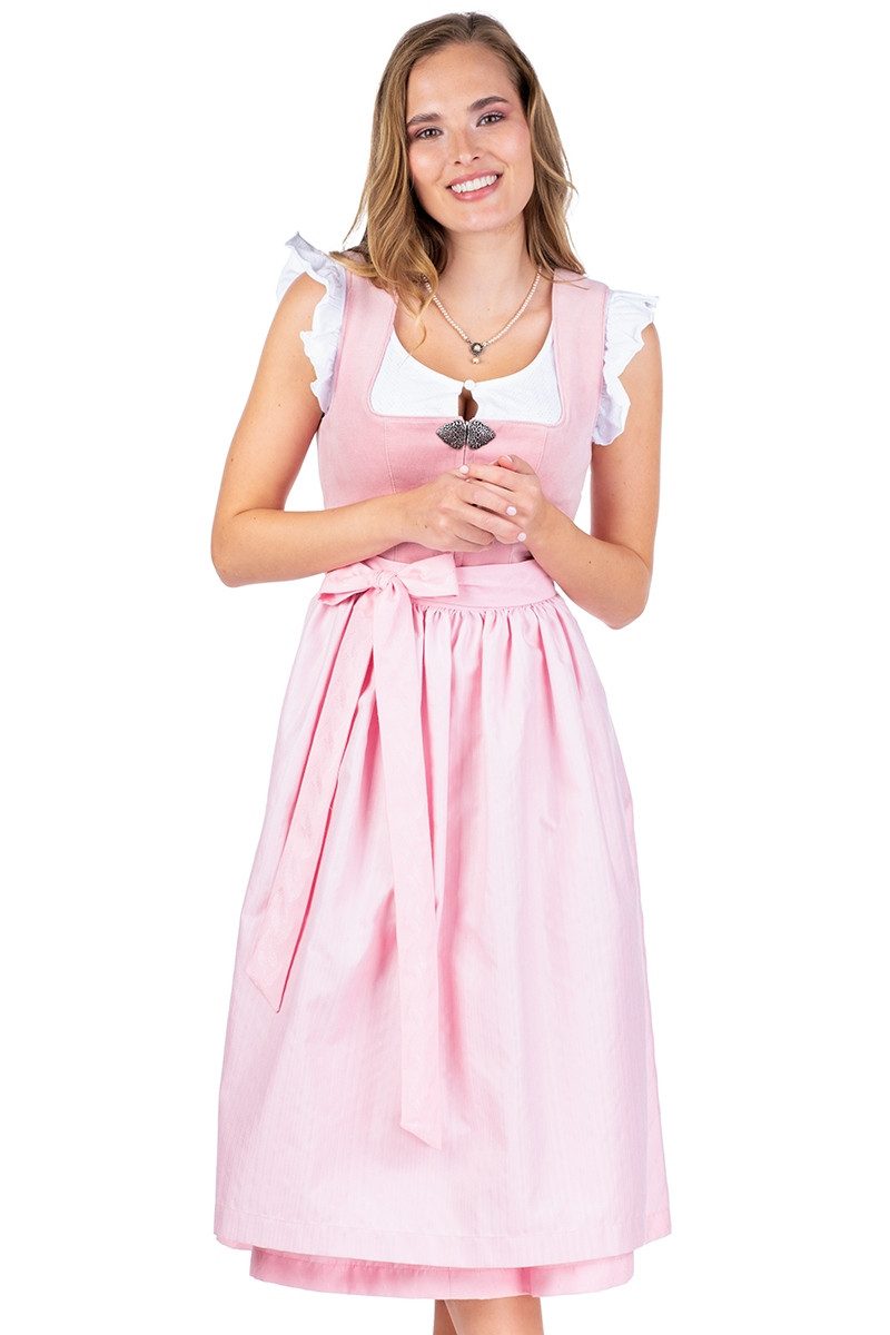 MarJo Dirndl Samt Dirndl 2tlg. - MÖNCHSROTH - puderrosa günstig online kaufen