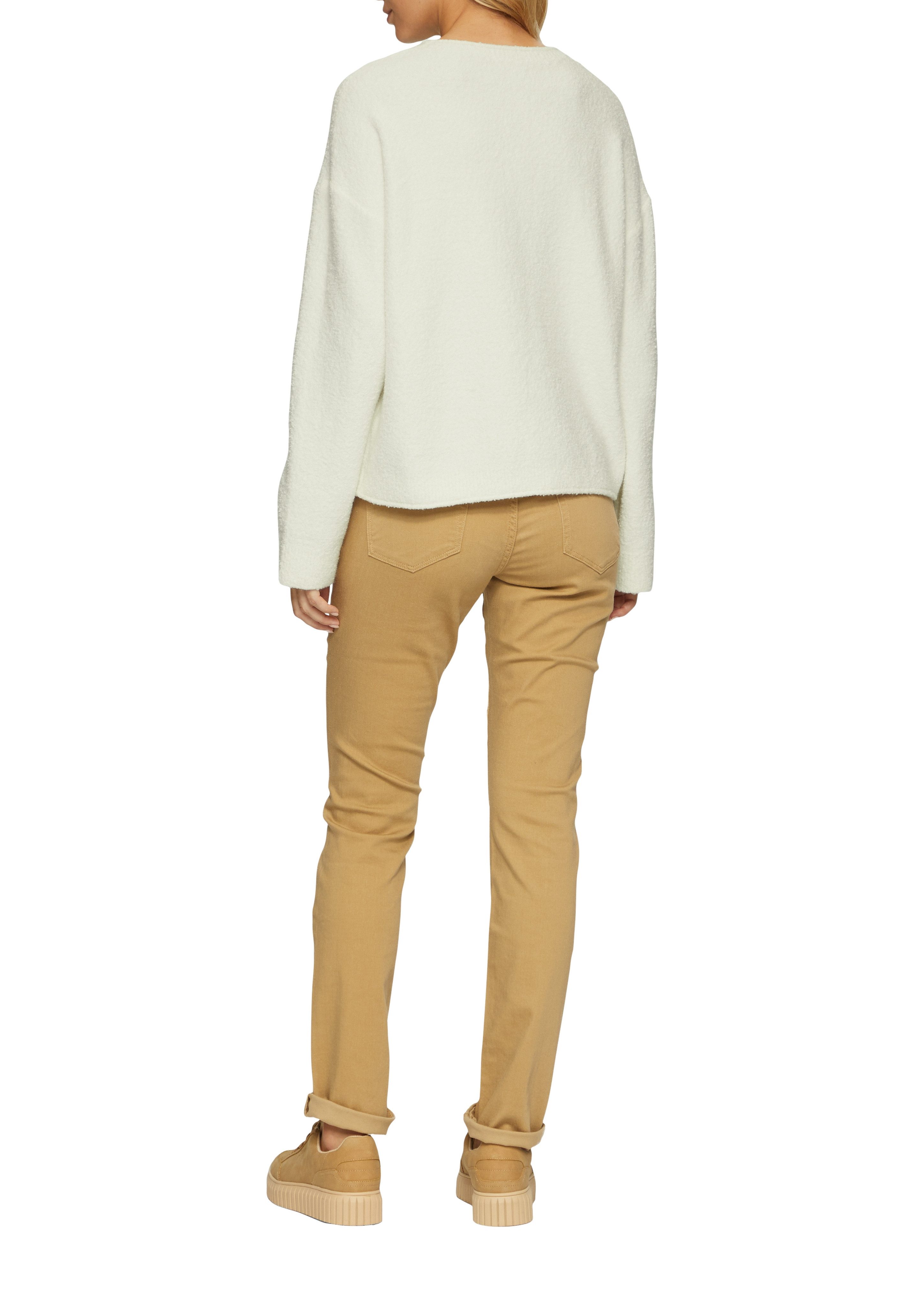 s.Oliver Strickpullover in Bouclé Optik