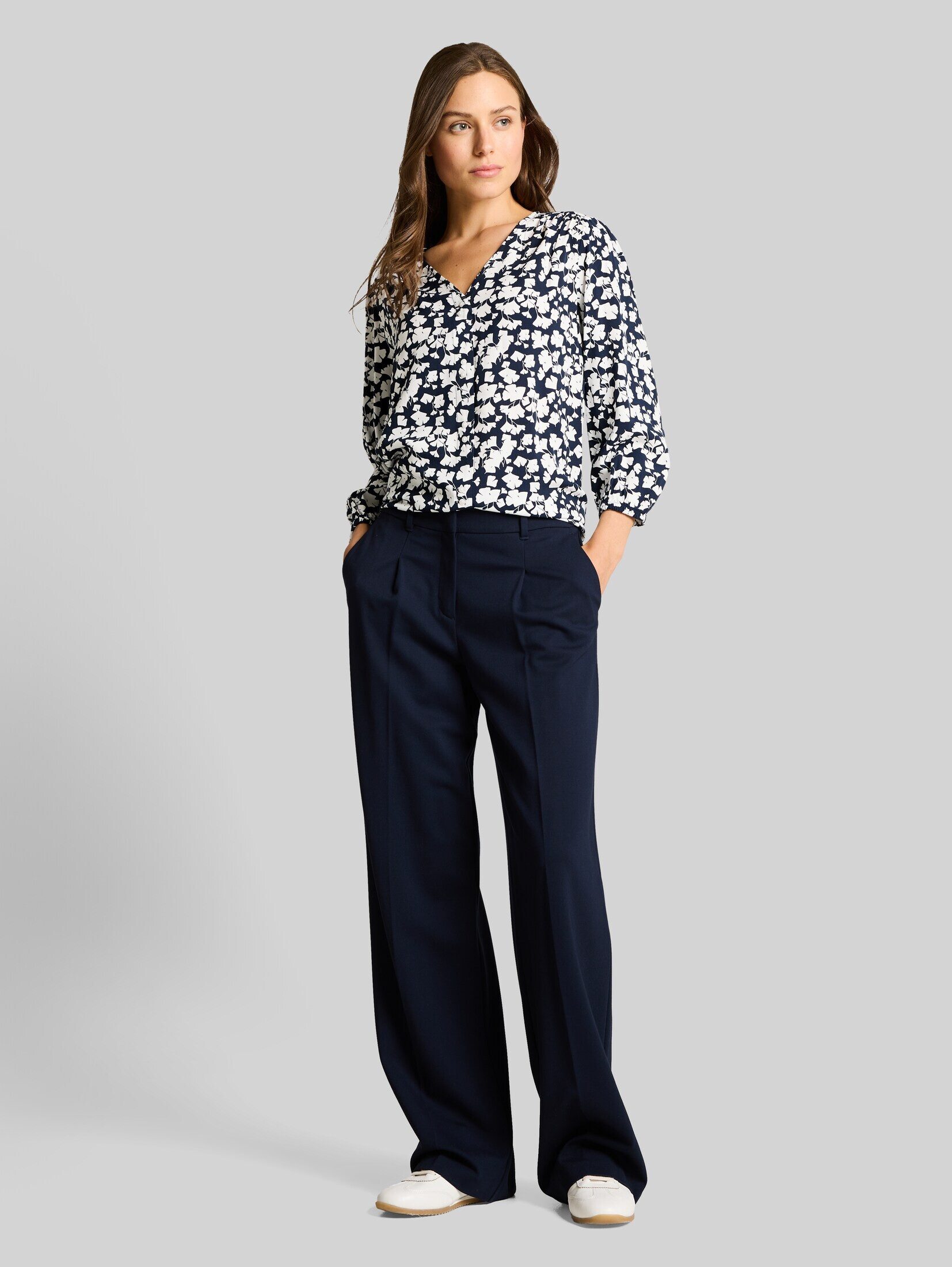 TOM TAILOR Langarmbluse Blusen & Shirts Bluse aus Viskose – Bild 5 von 5