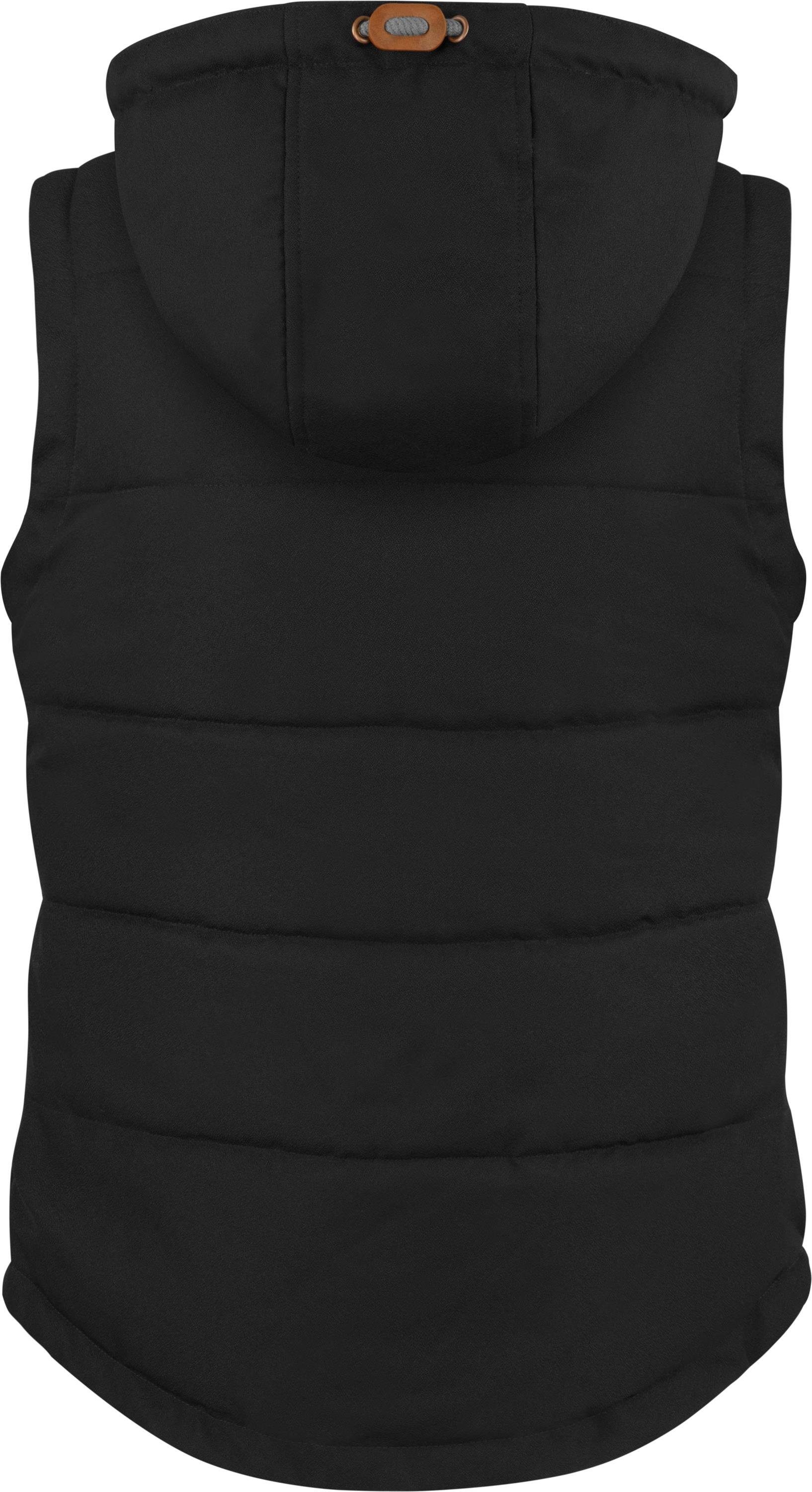 normani Funktionsweste Damen Winter-Steppweste Paihia Winddichte Winterweste mit Kapuze, Stehkragen und Seitentaschen