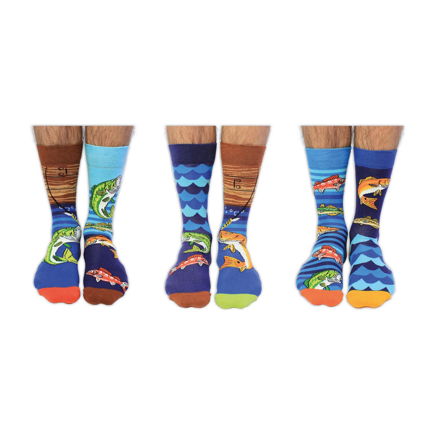 United Oddsocks Freizeitsocken Angler Oddsocks Socken in 39-46 im 6er Set