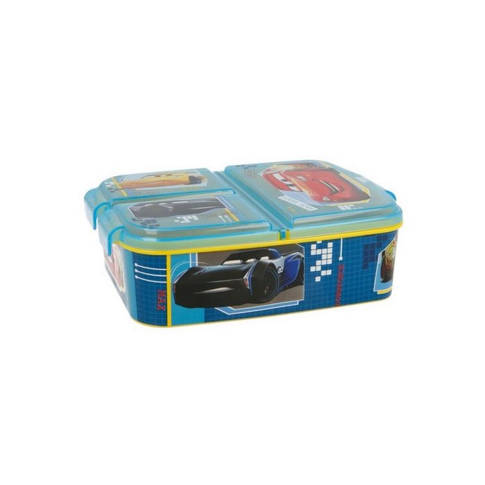 Disney Cars Lunchbox Brotdose Lightning McQueen Vesperdose mit 3 Fächern BPA-frei