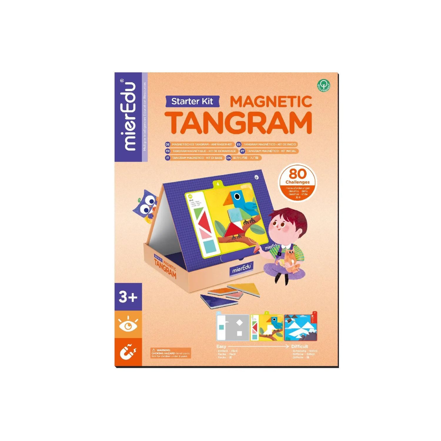Avenir Spiel Magnetisches Tangram - Starter Kit