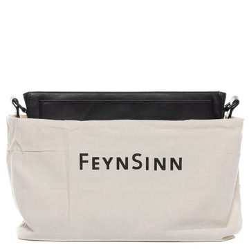 FEYNSINN Umhängetasche Leder Schultertasche Damen SELVA, Handtasche Echtleder für Damen, Umhängetasche schwarz