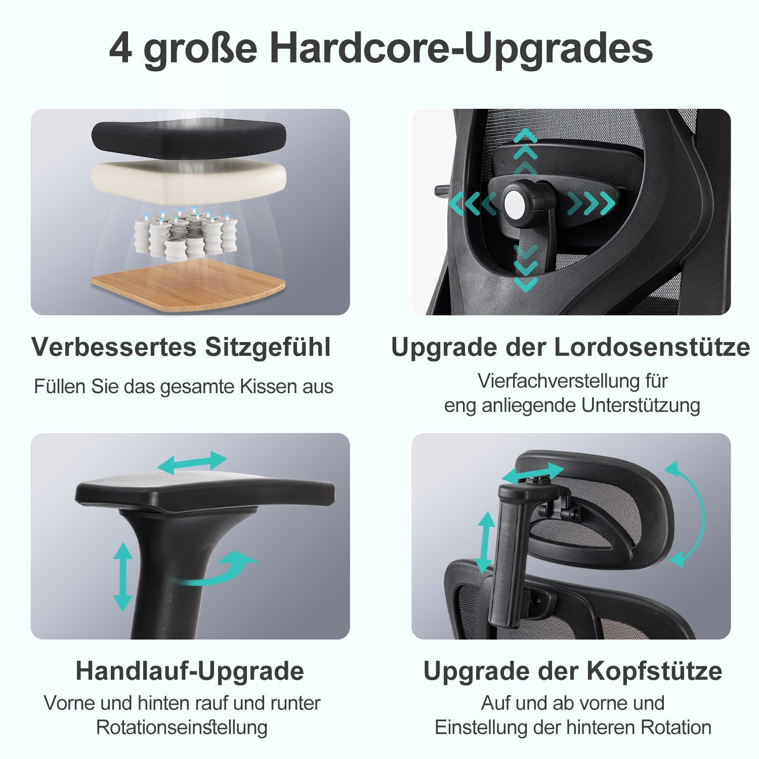 FOXSPORT Bürostuhl, Ergonomischer Schreibtischstuhl (Computerstuhl, Office günstig online kaufen