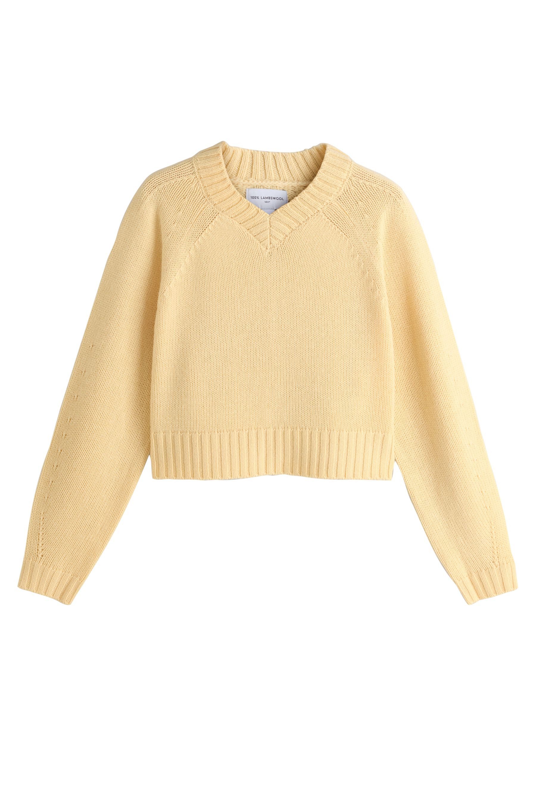 V-Ausschnitt-Pullover N. Premium Pullover mit V-Ausschnitt aus Lambswool