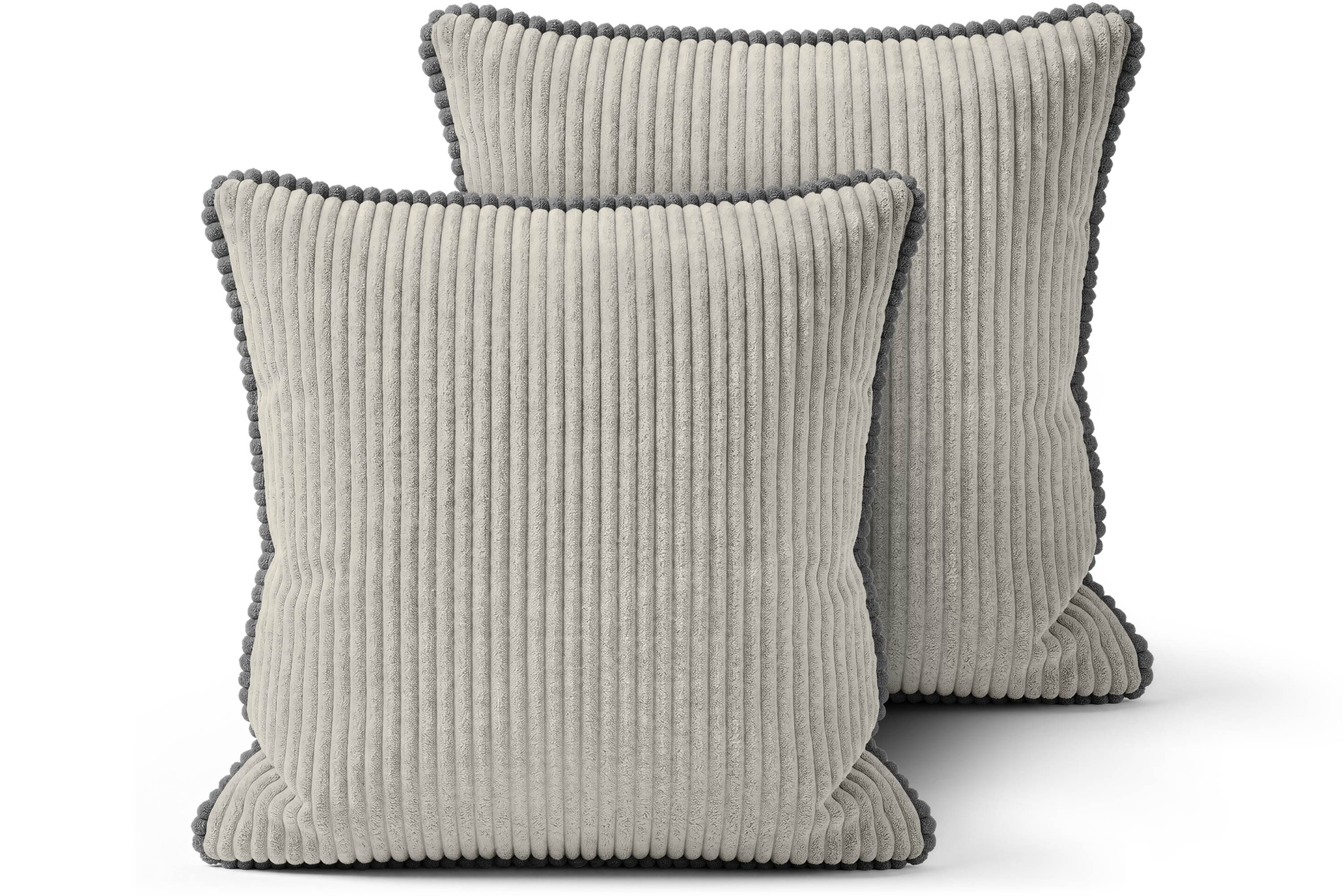 Amilian Dekokissen Sofakissen Couchkissen mit Füllung, 2er-Set, weich und formstabil