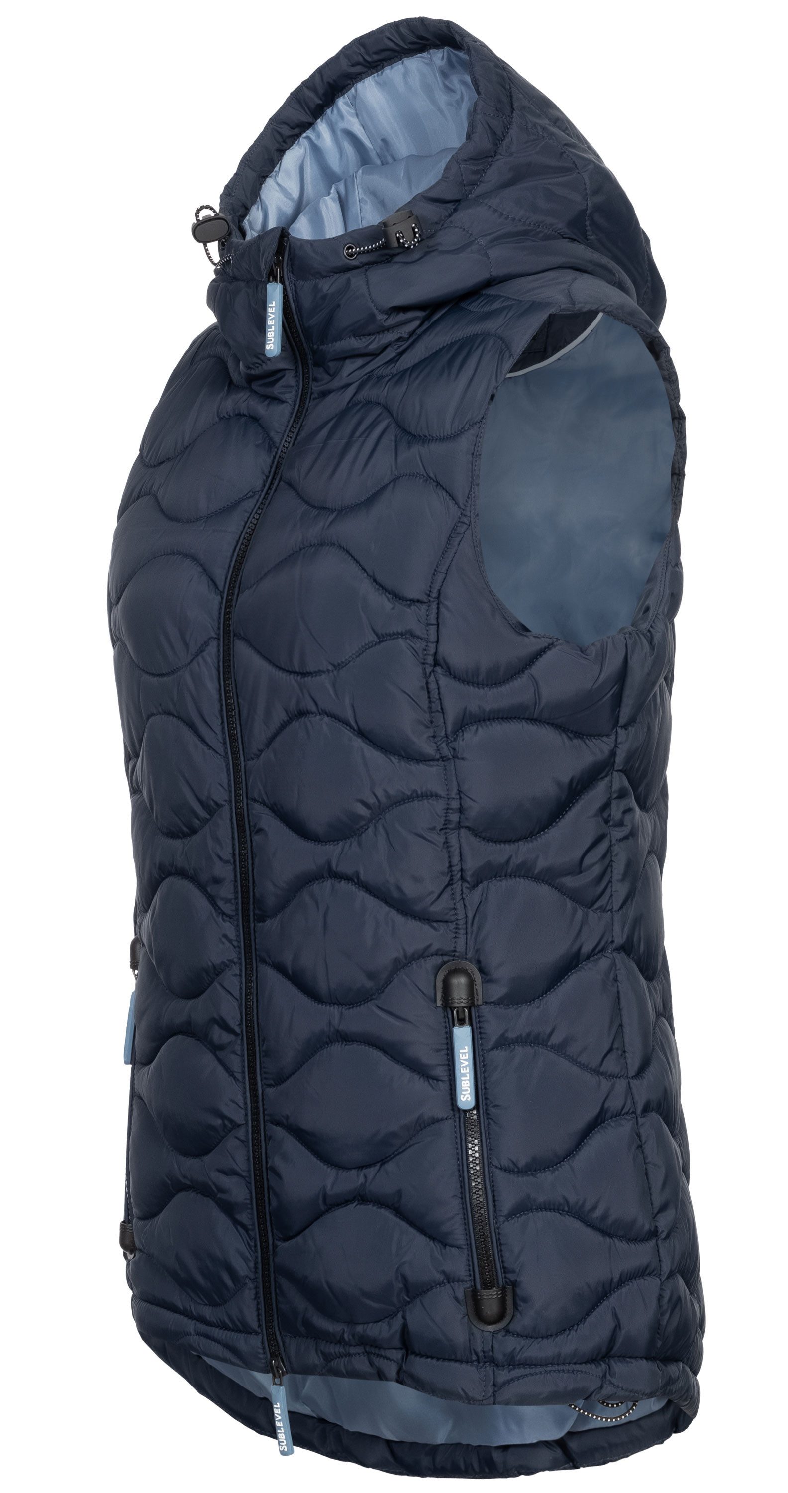 SUBLEVEL Steppweste Damen mit Kapuze Waistcoat günstig online kaufen