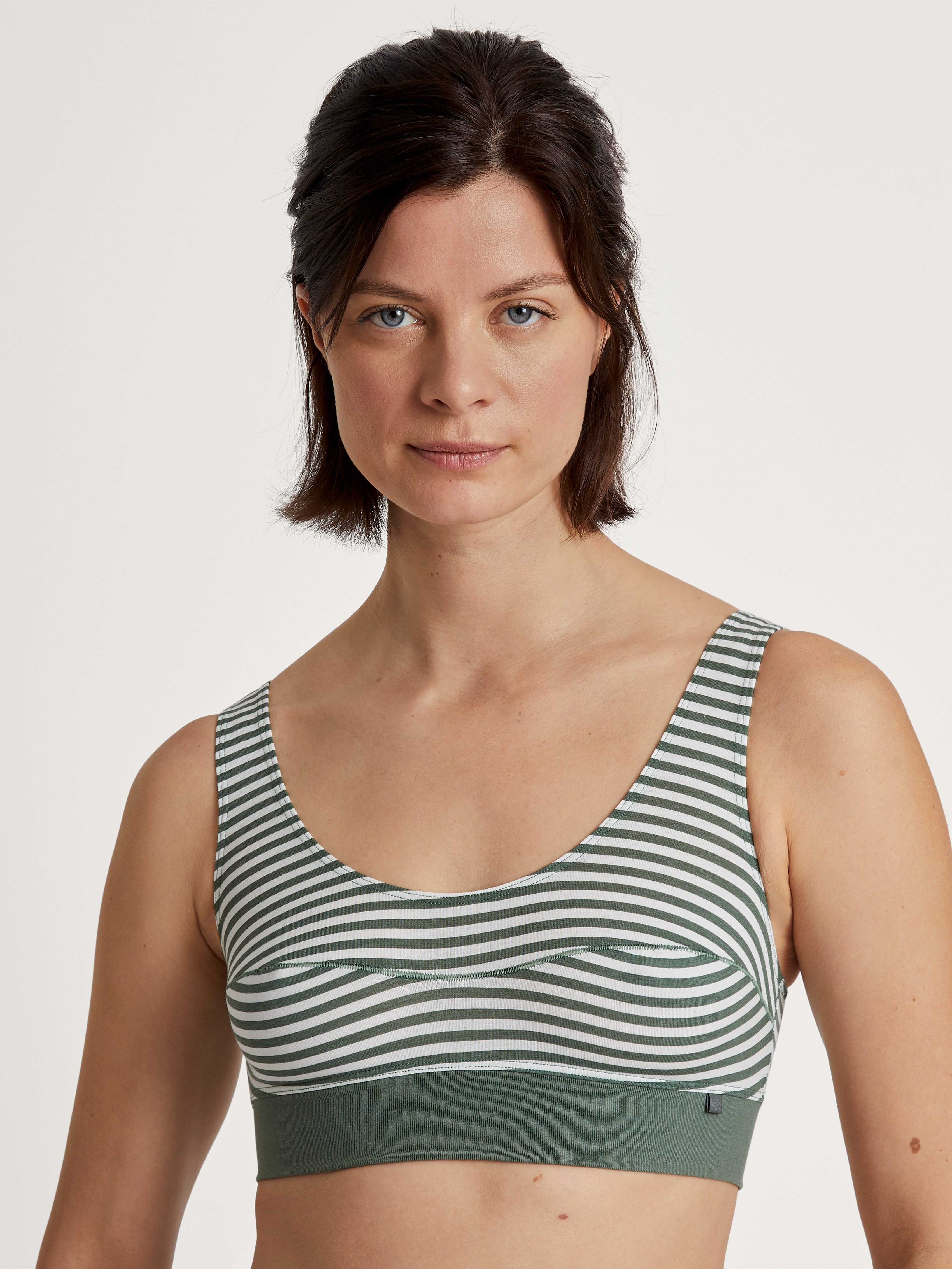 CALIDA Bustier Elastic breites Unterbrustband, ohne Bügel, Baumwollmischung