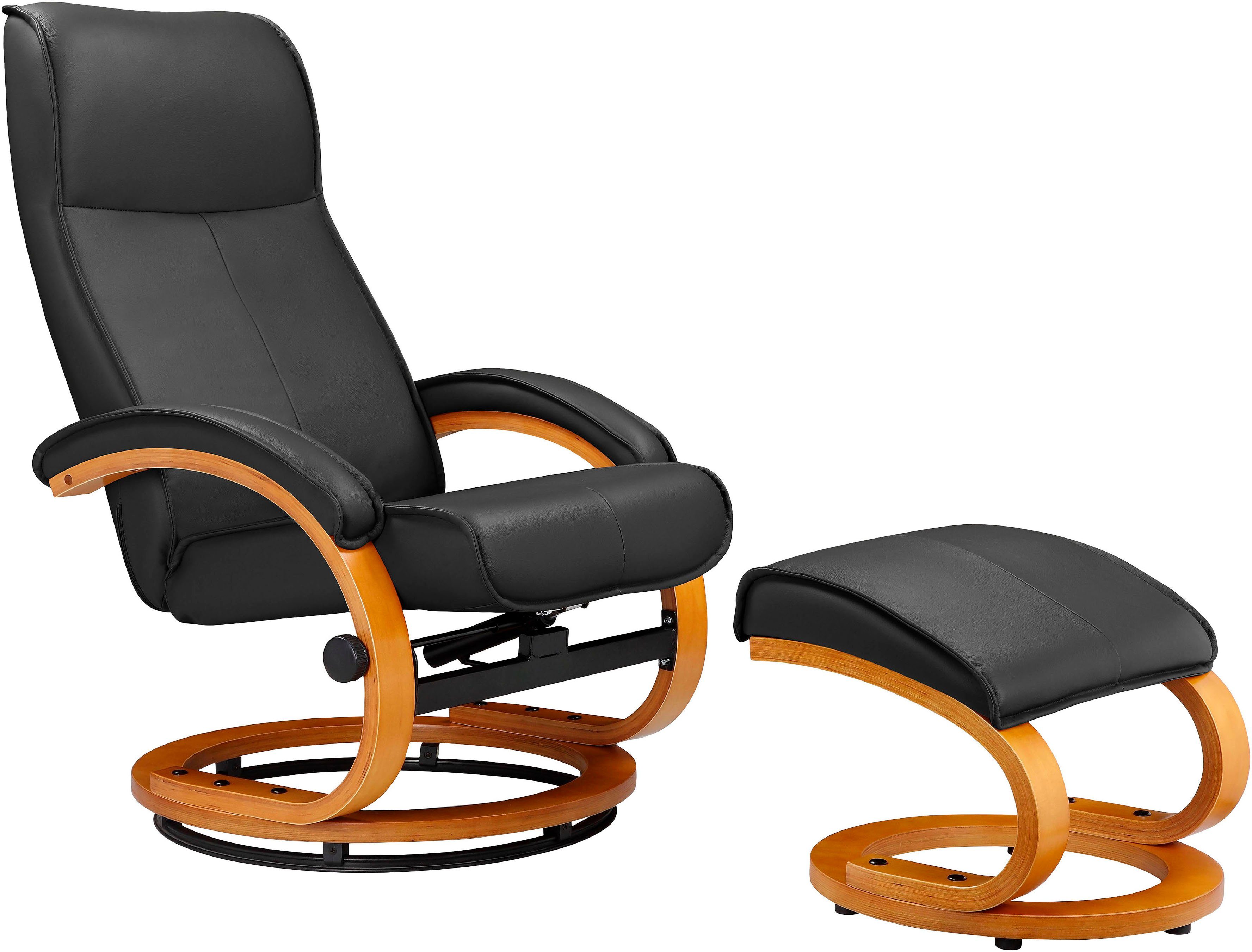 OTTO home Relaxsessel mit Hocker PARIS Naturleder- OTTO. Verlässliche Qualität. (Set, 2-St., bestehend aus Sessel und Hocker), Relaxfunktion, Dreh- und Kippfunk – Bild 2 von 5
