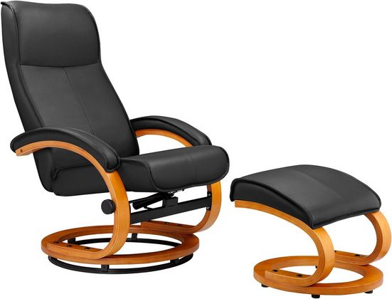 HOME AFFAIRE Relaxsessel PARIS TV-Sessel, NaturLeder Grau