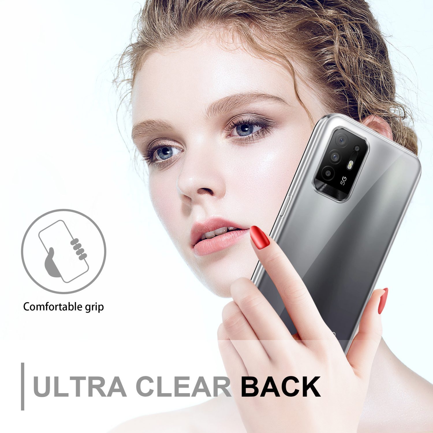 Cadorabo Handyhülle für Oppo A94 5G Hülle Oppo A94 5G, Flexible Case Handy Schutzhülle - Hülle - Back Cover 360° Grad