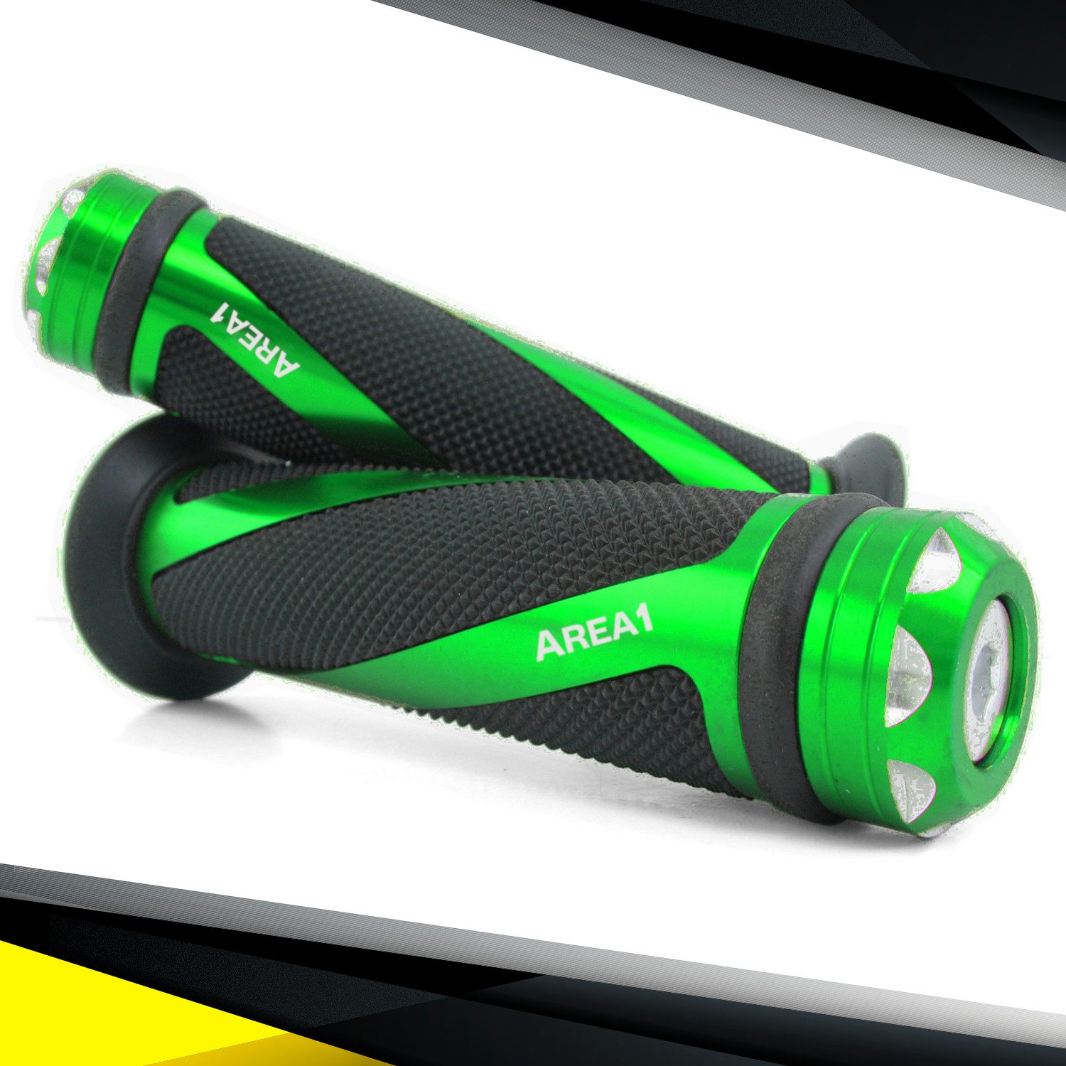 Area1 Griff Lenkergriffe für Motorrad Motorroller - 2 Stück 1x 22mm + 1x 24-25mm