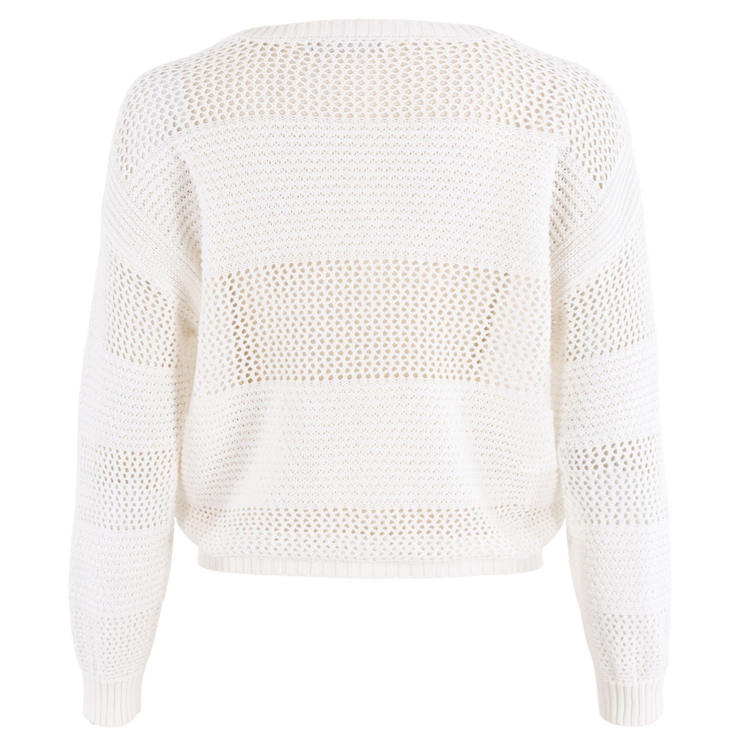 Design in aus Baumwolle Suzanna Offwhite Strickpullover Strickpullover Moscow