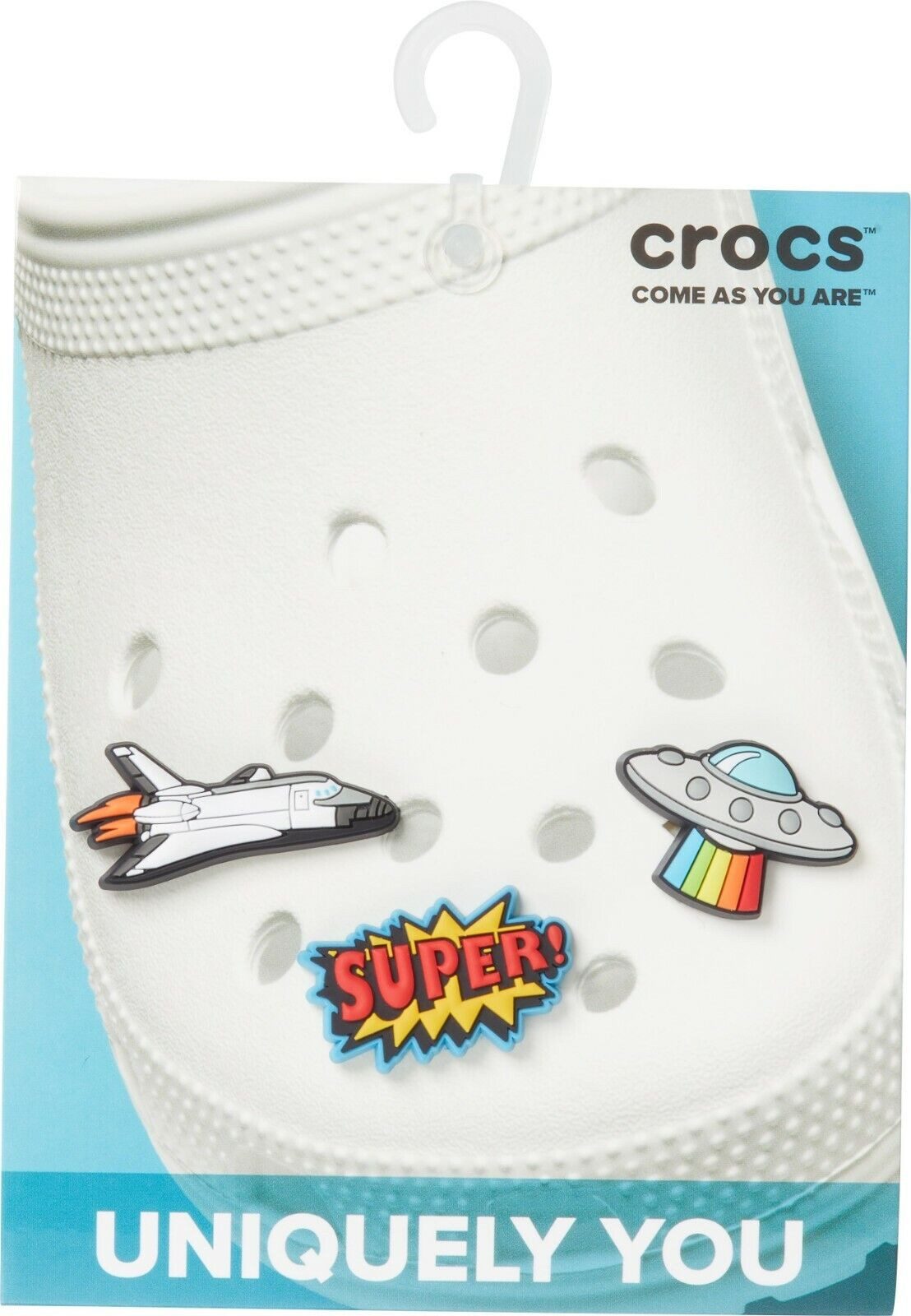 Schuhanstecker Jibbitz Charm - Rocket Ship - 3er Set