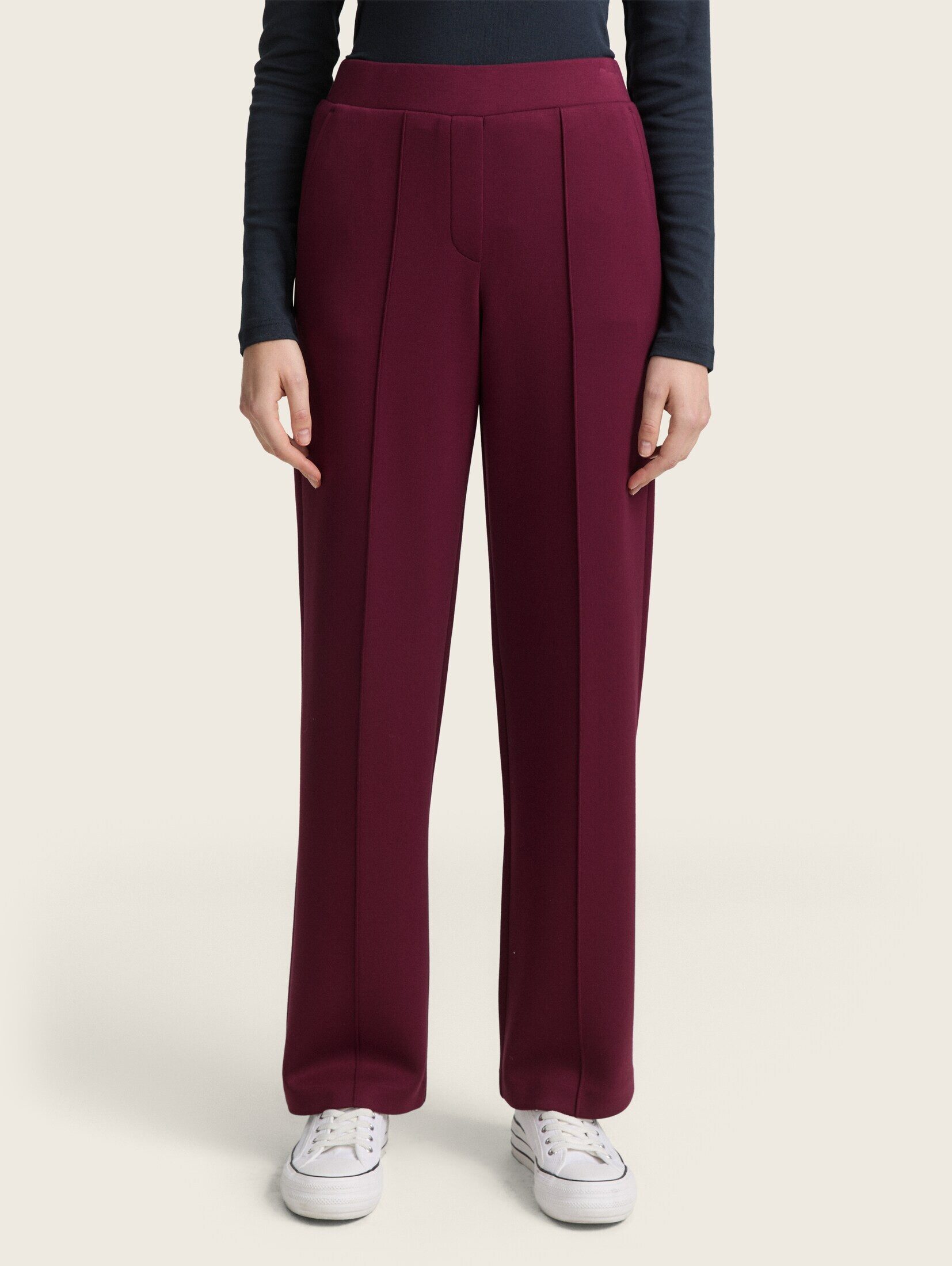 TOM TAILOR Stoffhose Loose Straight Scuba günstig online kaufen
