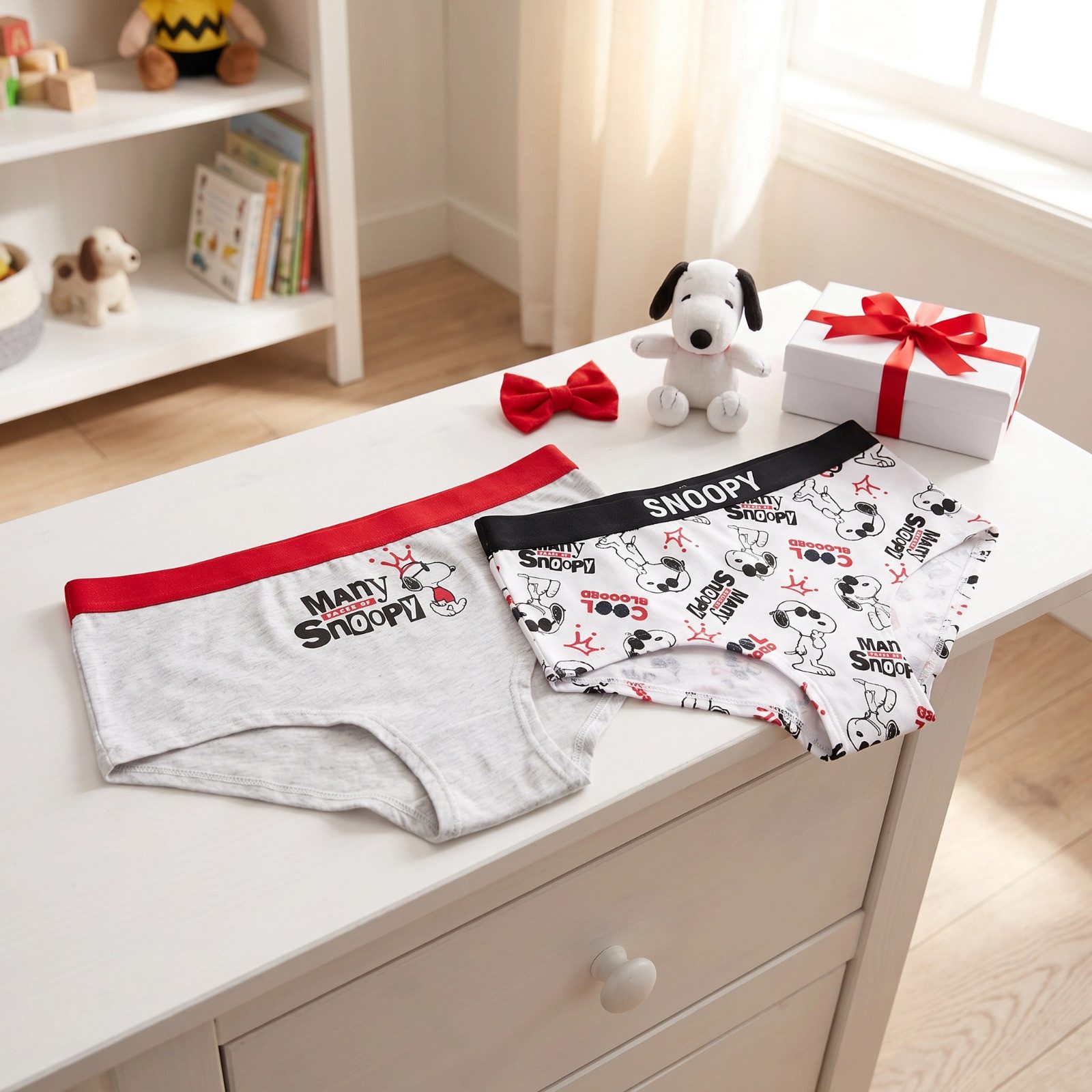 Snoopy Slip Snoopy Peanuts 2er Pack Slips Kinder Mädchen Unterwäsche (2-St)