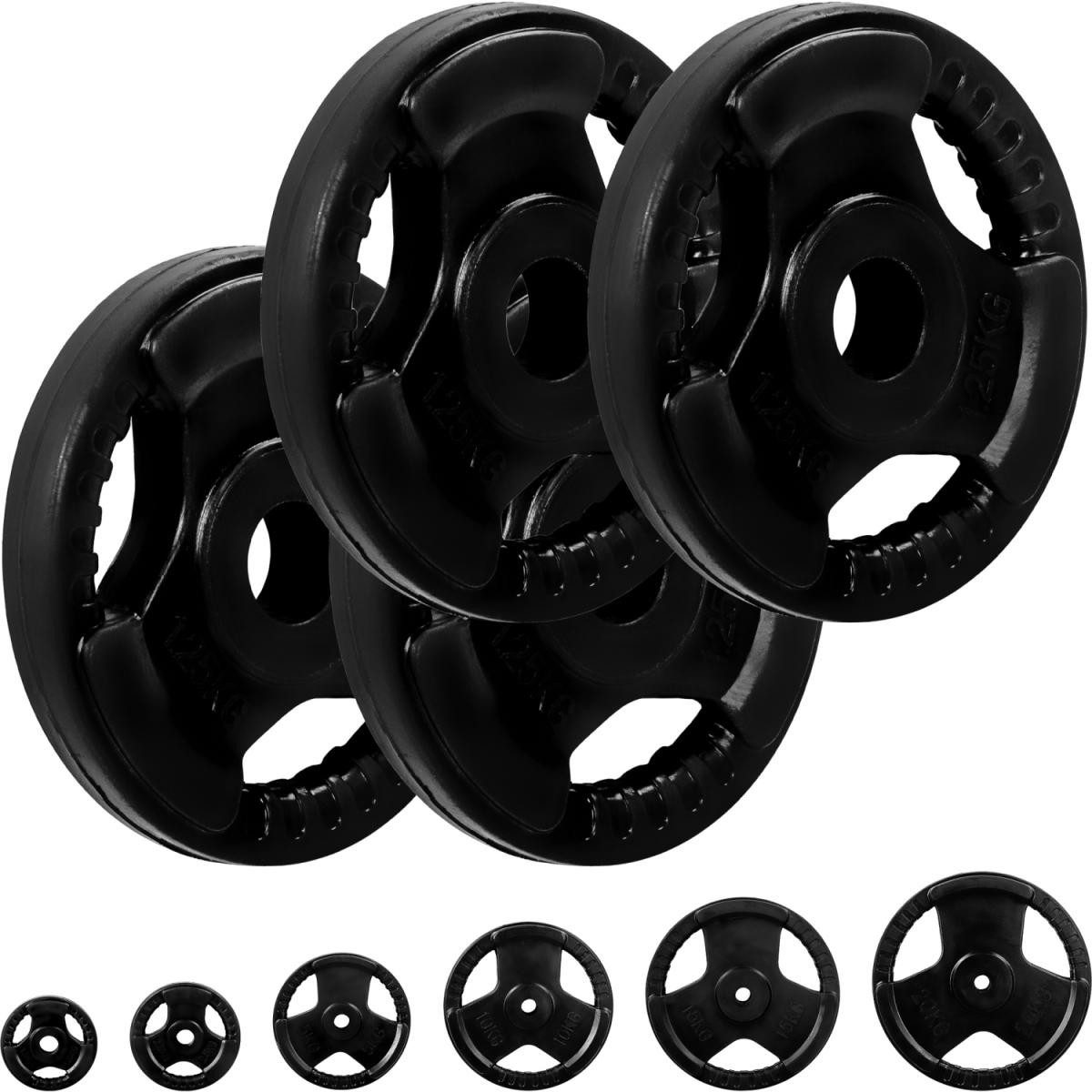 MOVIT Hantelscheiben Set PRO Gusseisen mit Griff