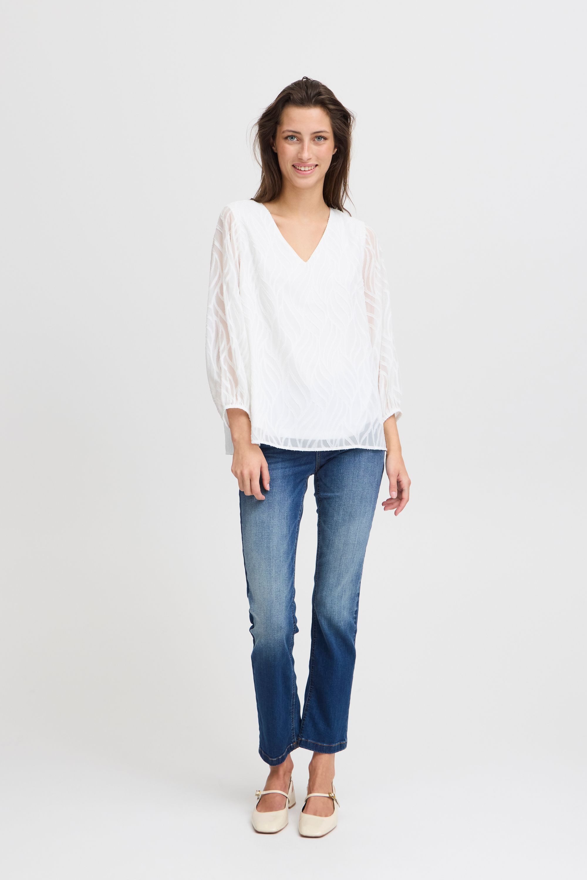 b.young Kurzarmbluse BYFRIKKE VNECK BLOUSE - günstig online kaufen