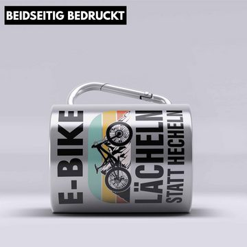 Trendation Thermotasse Elektrofahrrad E-Bike Edelstahl Tasse mit Spruch Geschenk Ebike Lustig