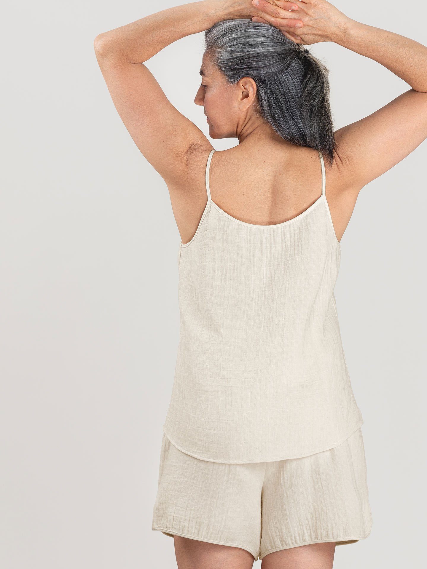 Erlich Textil Schlafhose Fiona Schlafshorts aus Baumwolle (1-tlg)