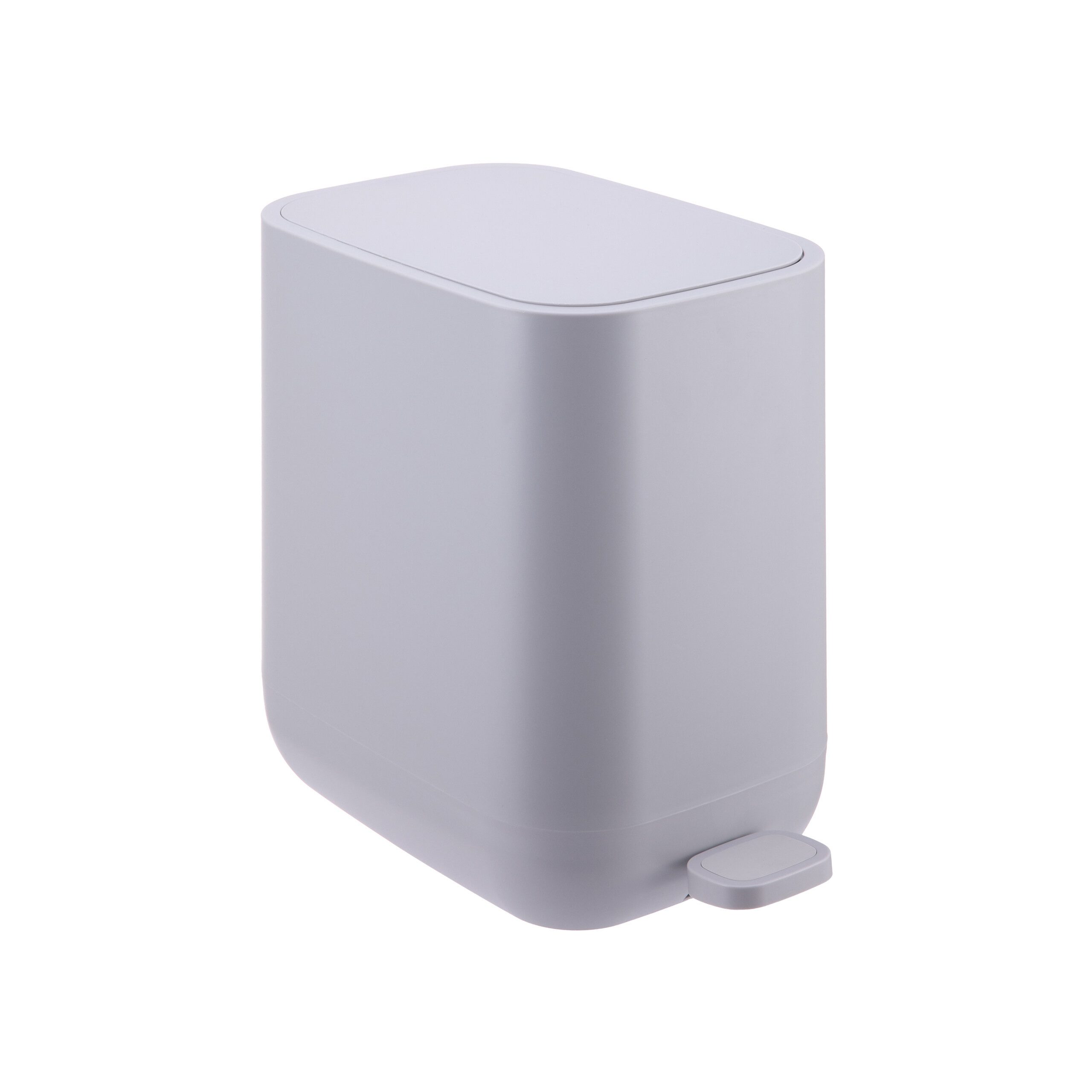 relaxdays Kosmetikeimer Mülleimer 7 Liter, Dunkelgrau