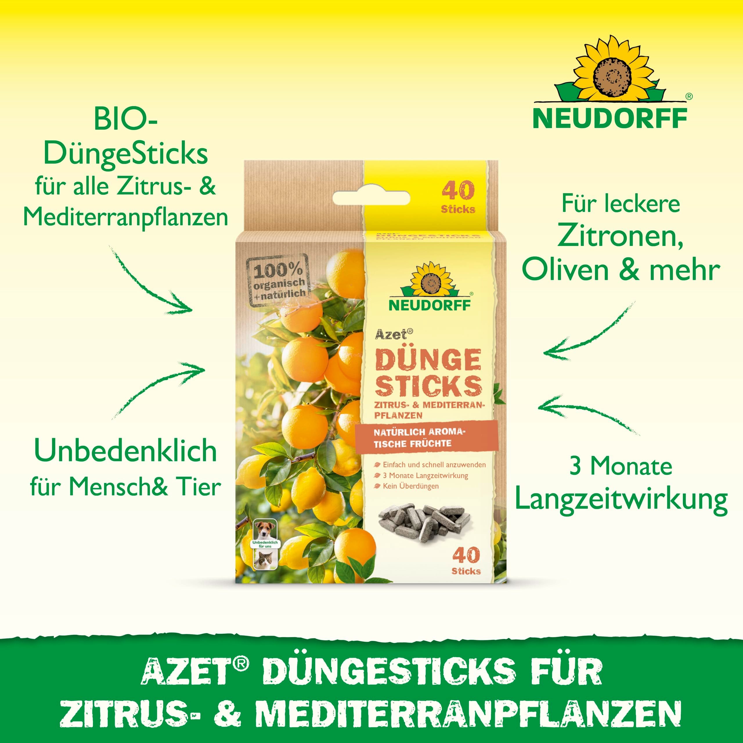 Neudorff Rasendünger Bio - Azet DüngeSticks günstig online kaufen