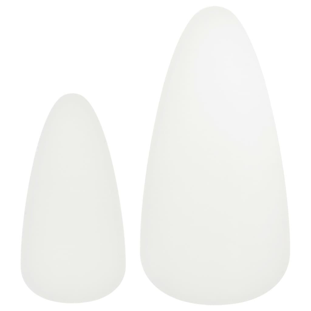 Weiß | Weiß Kiefernholz vidaXL Massiv Beistelltisch-Set (2-St) 2 Couchtisch Stk. Weiß