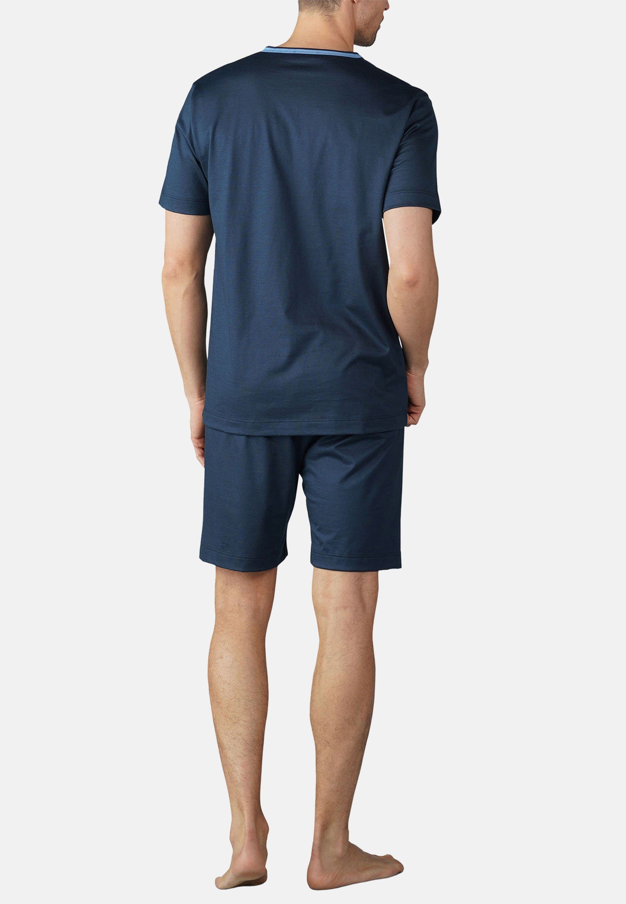 Mey Pyjama Basic (Set, Baumwolle - Legere Passform tlg) Schlafanzug - Brusttasche, 2 Aufgesetzte