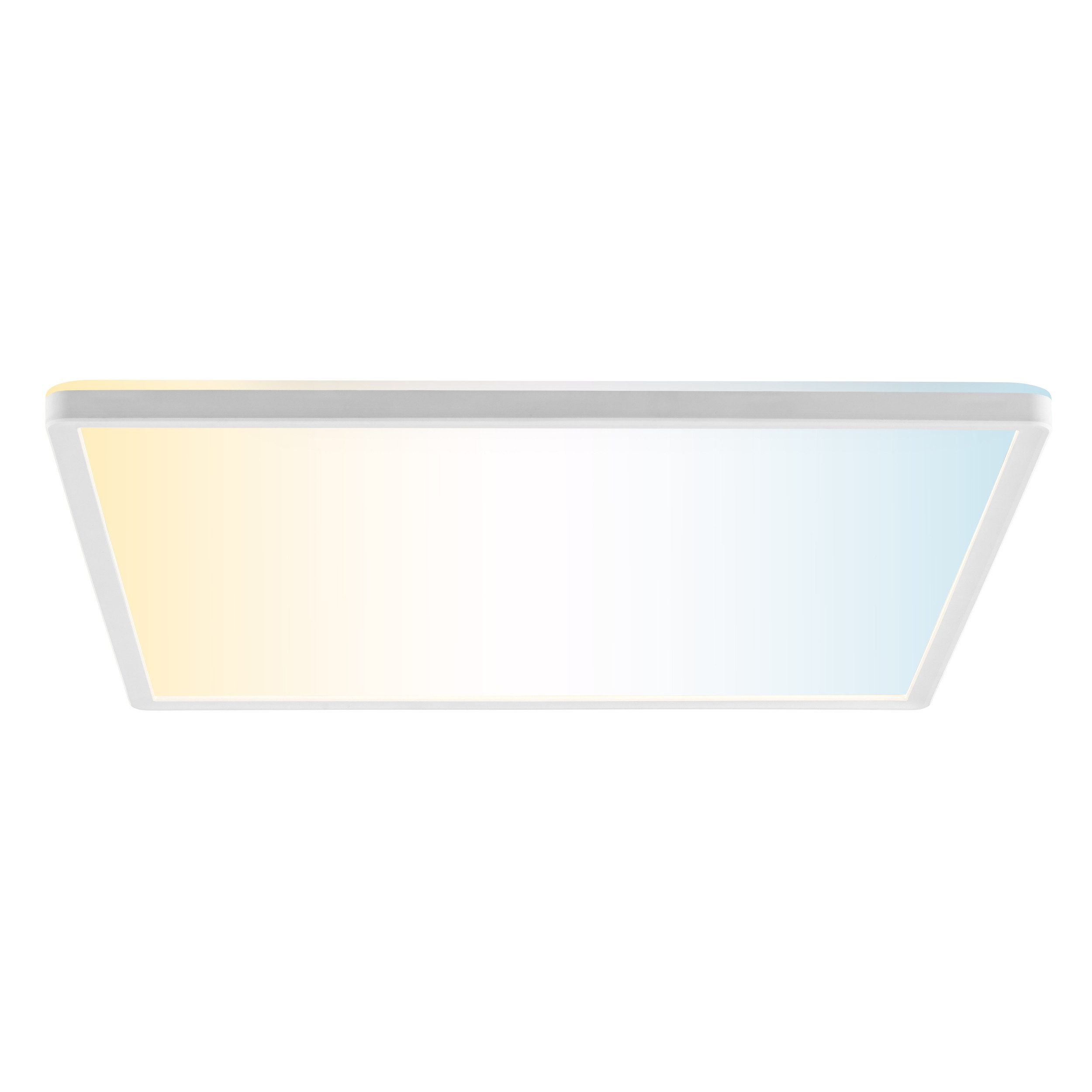 Brilliant LED Panel Lumaro, CCT - über Fernbedienung, Dimmfunktion, Farbsteuerung, Nachtlichtfunktion, Timerfunktion, LED fest integriert, warmweiß - kaltweiß, LED-Paneel, 42cm, 3000 lm, 2700-6500 K, dimmbar, CCT über Wandschalter