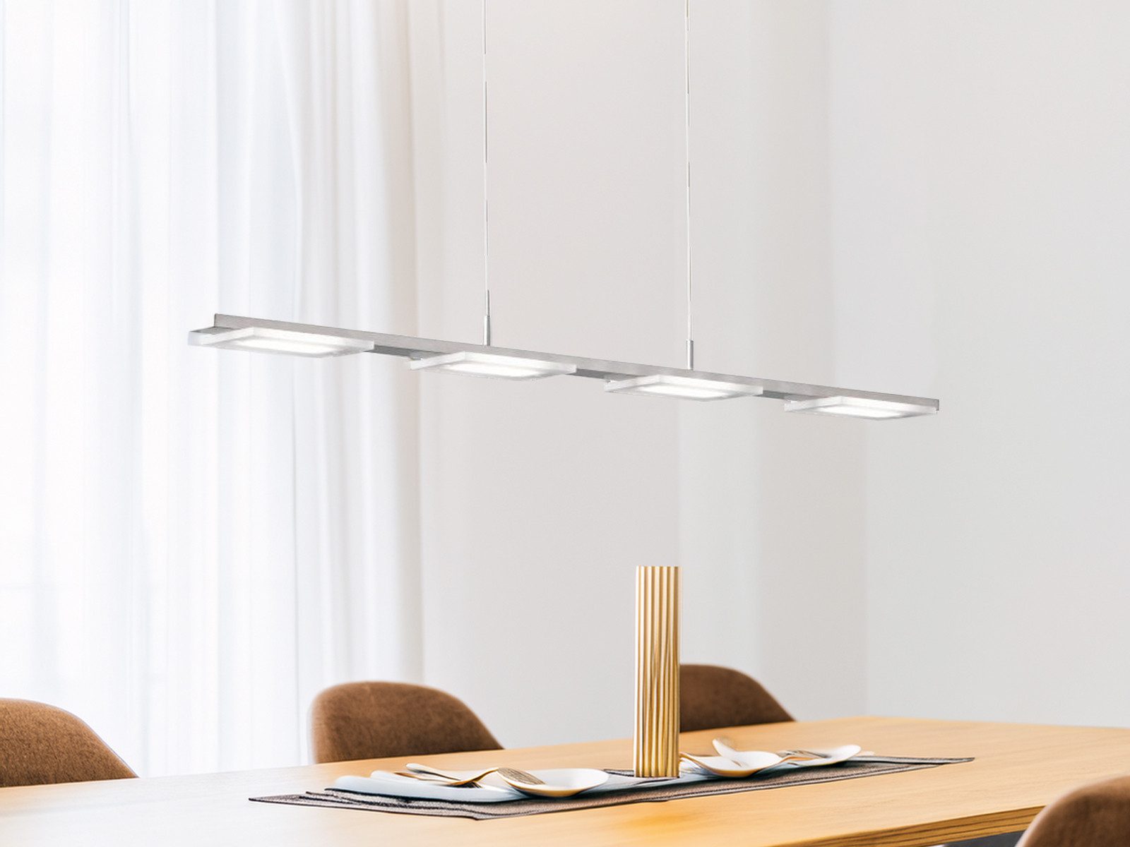 WOFI LED Pendelleuchte, LED fest integriert, Warmweiß, Esstisch, Küchen-Lam günstig online kaufen