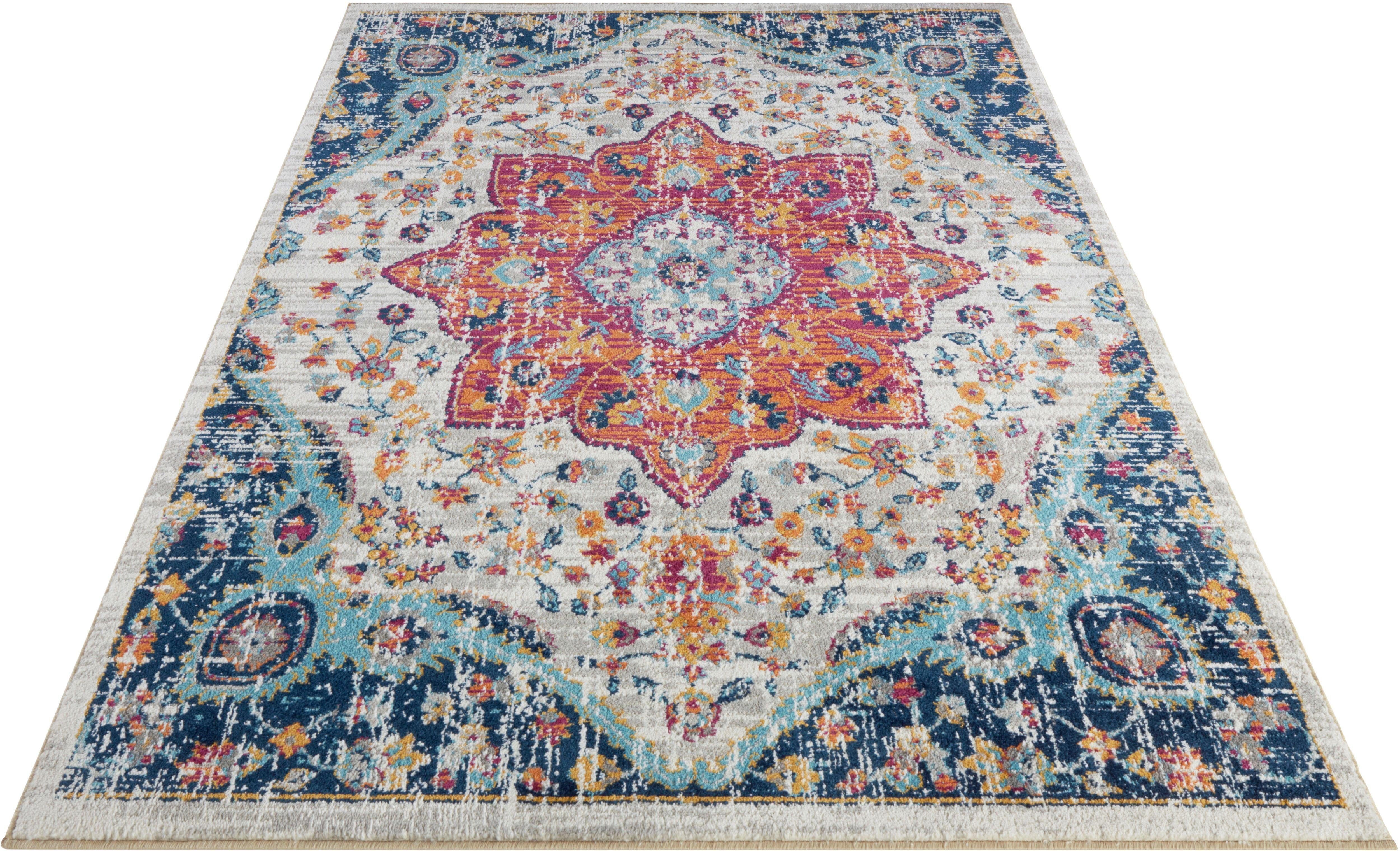 NOURISTAN Teppich Bara, rechteckig, Höhe: 10 mm, Orientalisch, Orient, Vintage, Wohnzimmer, Schlafzimmer, Esszimmer