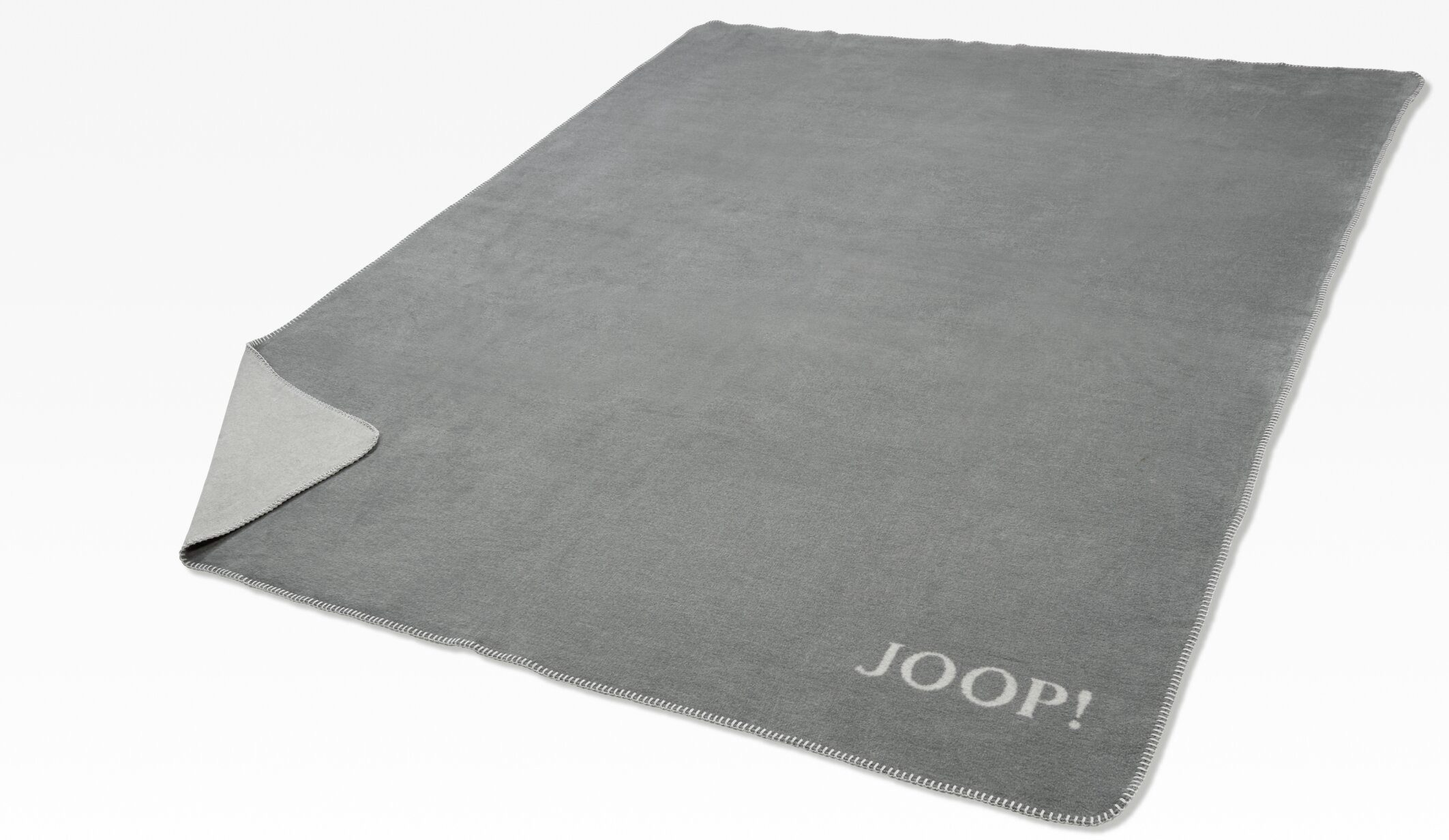 JOOP! Tagesdecke Joop Decke Doubleface 150 x 200 cm Grau Mischgewebe pflege günstig online kaufen
