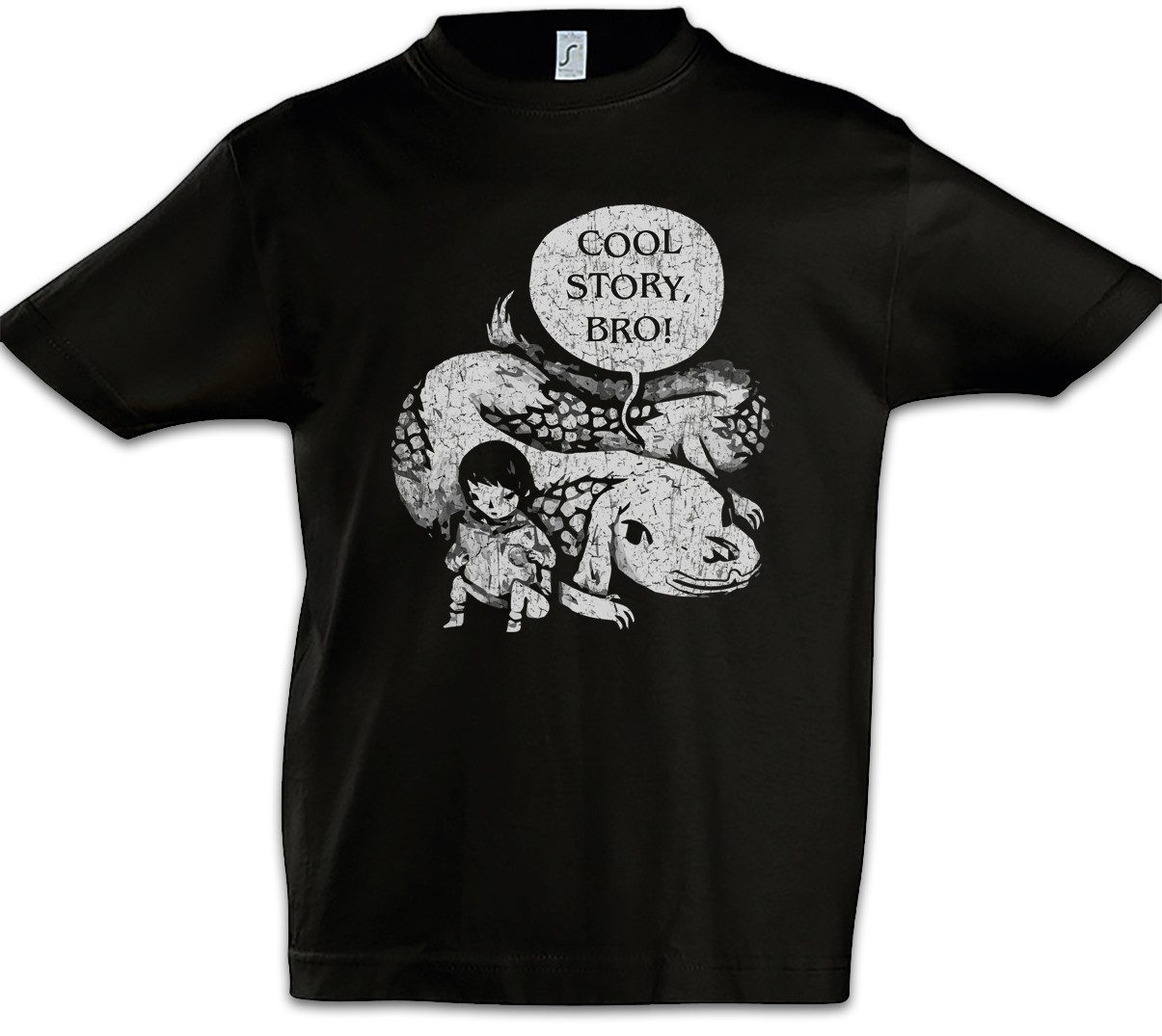 Urban Backwoods Print-Shirt Cool Story Bro Kinder T-Shirt Die Fuchur Unendliche Ende Geschichte (1-tlg) Story Bro Asia Chinese