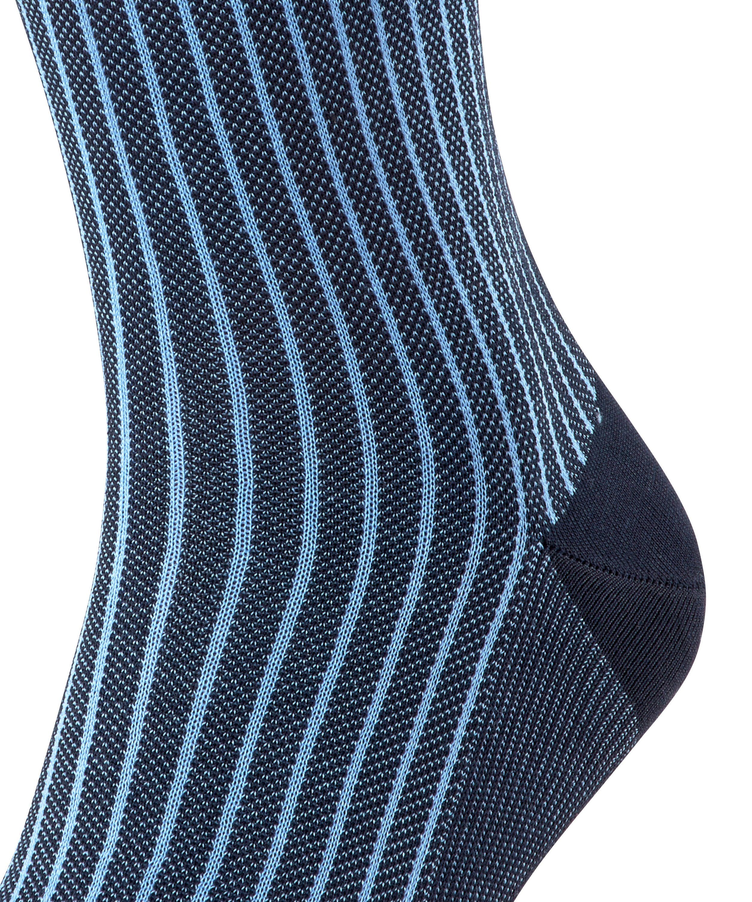 (6375) navy FALKE Socken (1-Paar) Oxford dark Stripe