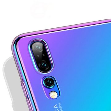 CoolGadget Handyhülle Farbverlauf Twilight Hülle für Huawei Mate 20 6,5 Zoll, Robust Hybrid Cover Kamera Schutz Hülle für Huawei Mate 20 Case