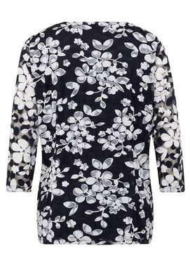 GOLDNER Print-Shirt Shirt aus eleganter Spitze