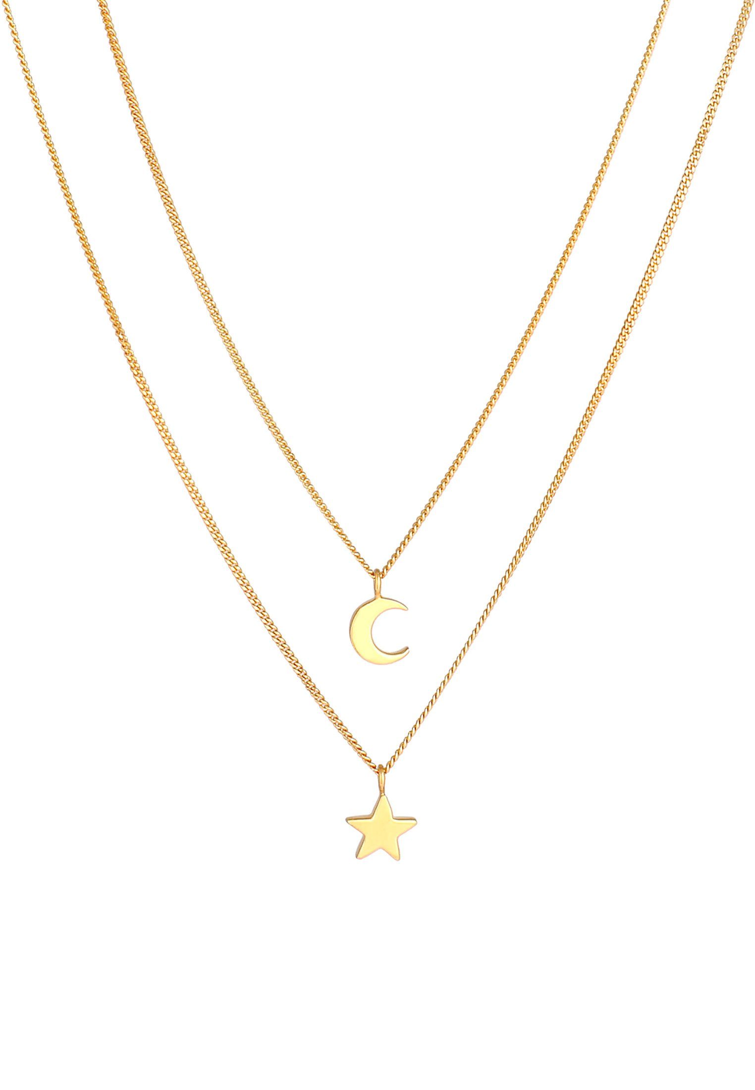 Elli Gliederkette Layer Stern Mond Astro günstig online kaufen