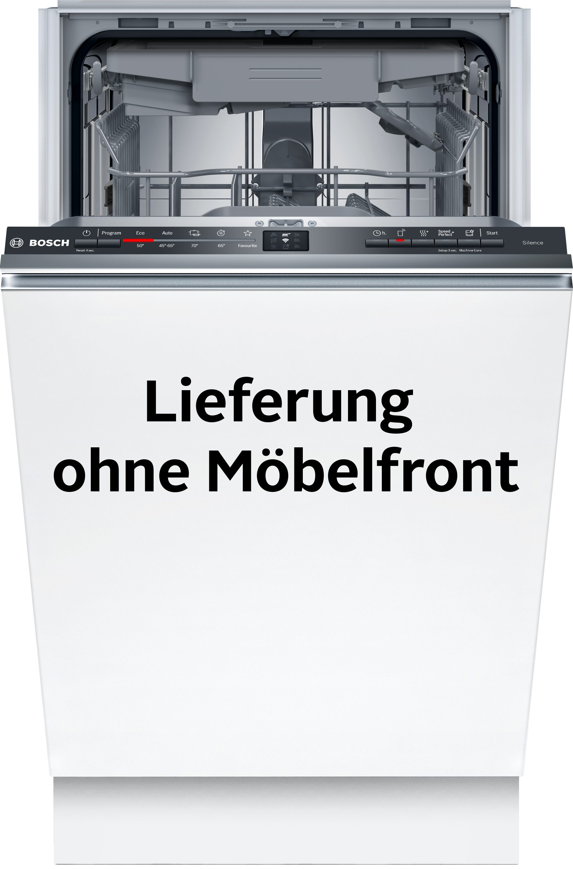 BOSCH vollintegrierbarer Geschirrspüler Serie 2 SPV2HMX02E, 10 Maßgedecke, Extra Dry für gründliches Trocknen + Vario Schublade für Flexibilität