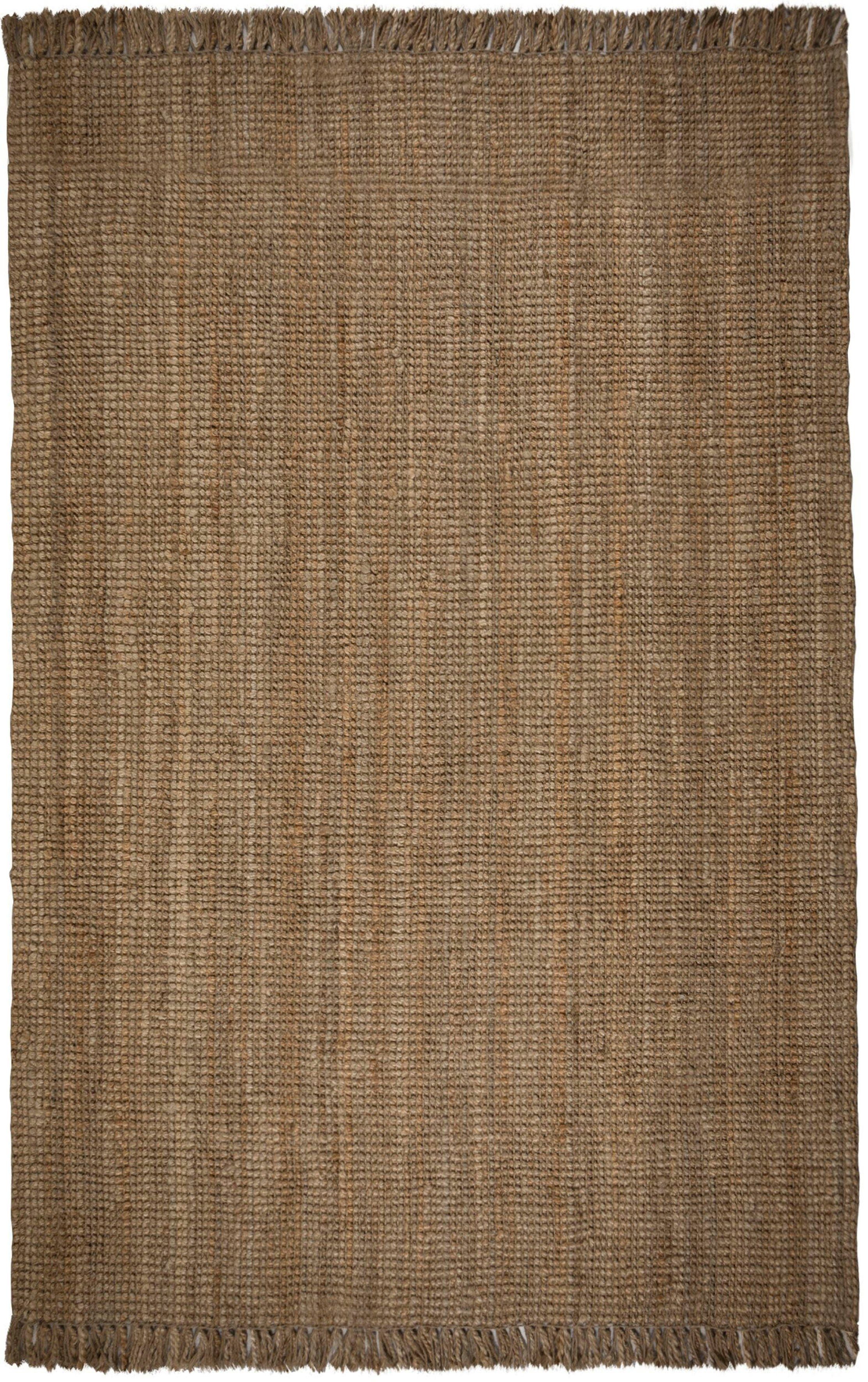 Teppich Jute Boucle, FLAIR RUGS, 7 Fransen, Naturfasern Höhe: aus aus mit Jute, mm, rechteckig, 100