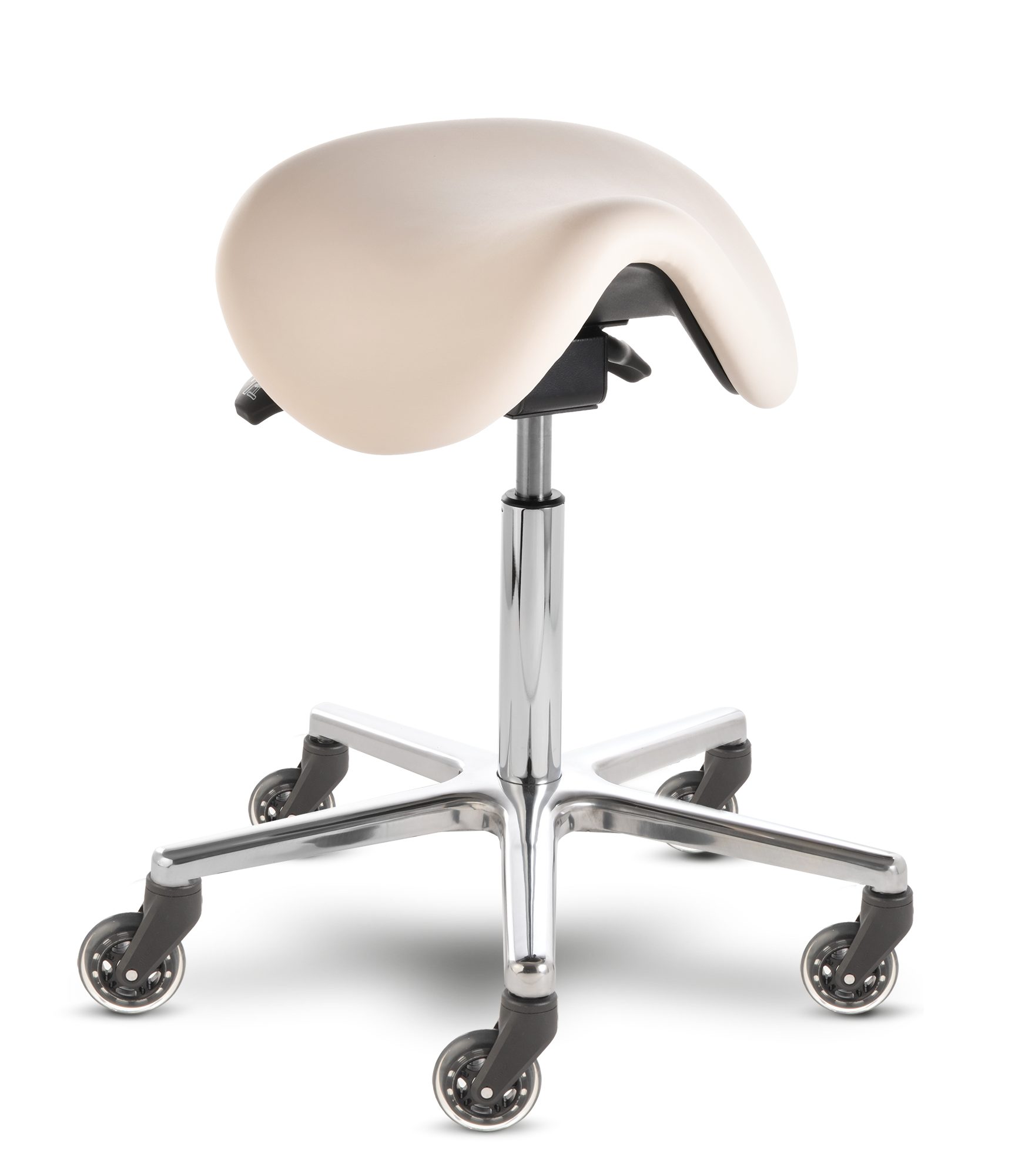 Arbeitshocker Sattelhocker mit Skaterrollen (75mm) docy® Melbourne 4641