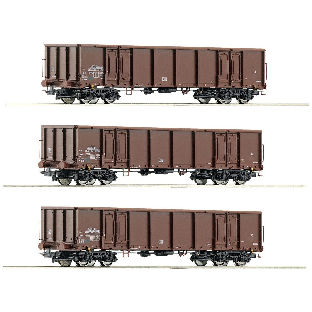 Güterwagen Roco 6600103 H0 3er-Set Offene Güterwagen der DR