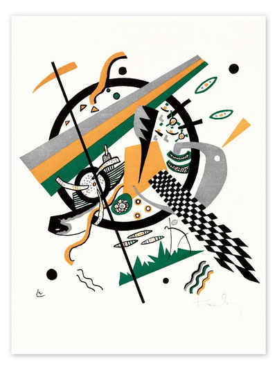 Posterlounge Poster Wassily Kandinsky, Kleine Welten IV, Malerei