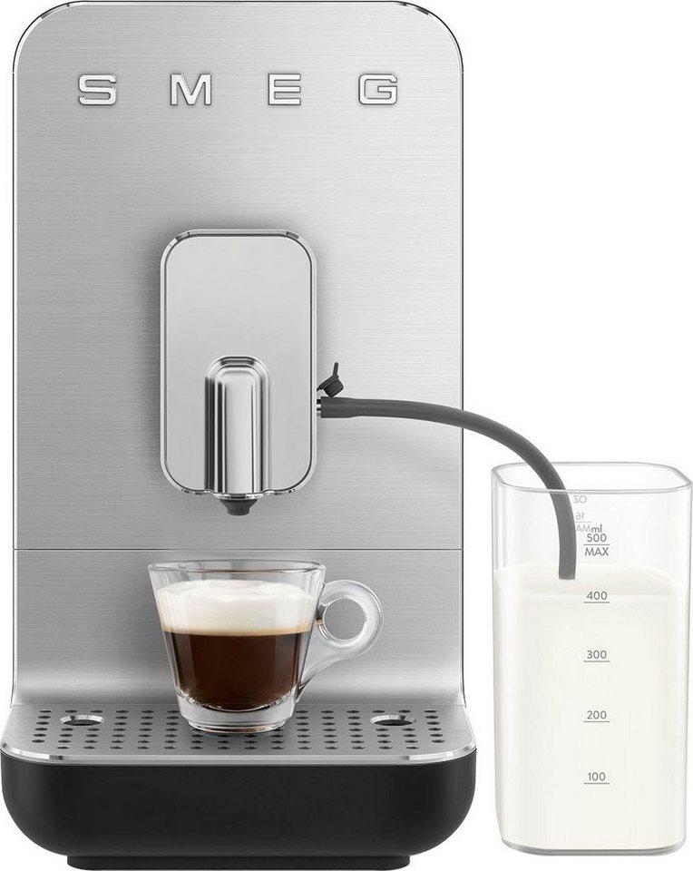 Kaffeevollautomat inkl. Milchbehälter, Mahlgrad BCC13BLMEU, einstellbarer stufenlos Smeg