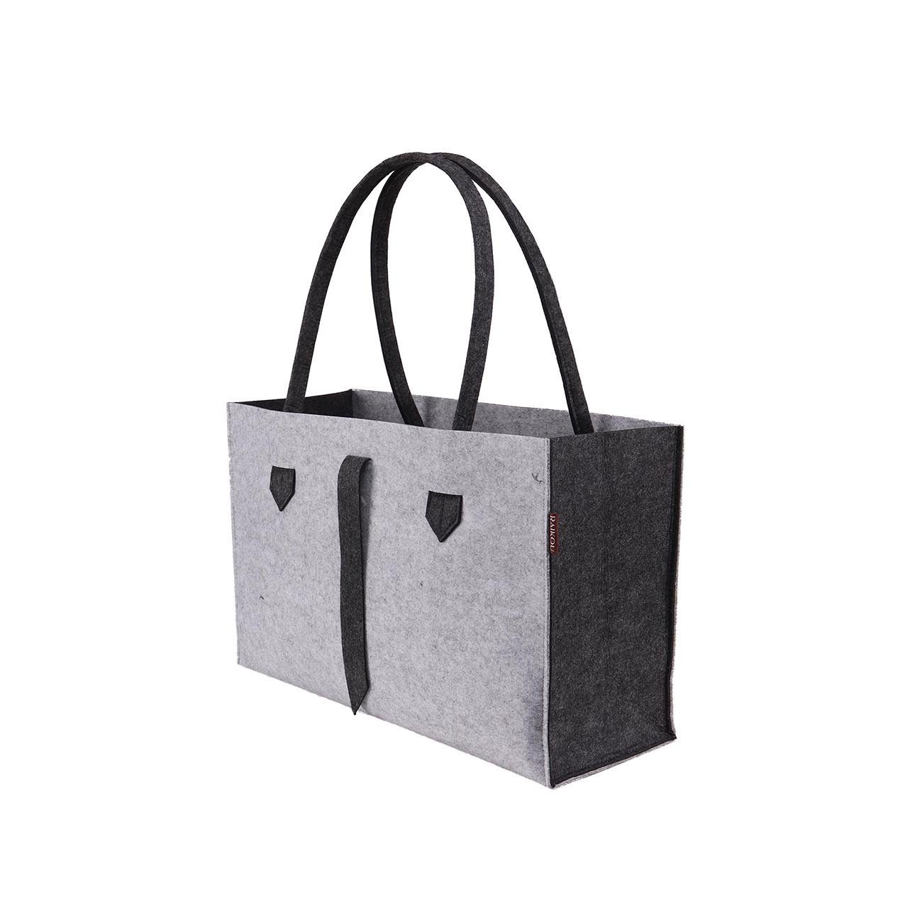 RAIKOU Einkaufsshopper Filztasche Zeitungskorb Kaminholztasche Spielzeugauf günstig online kaufen
