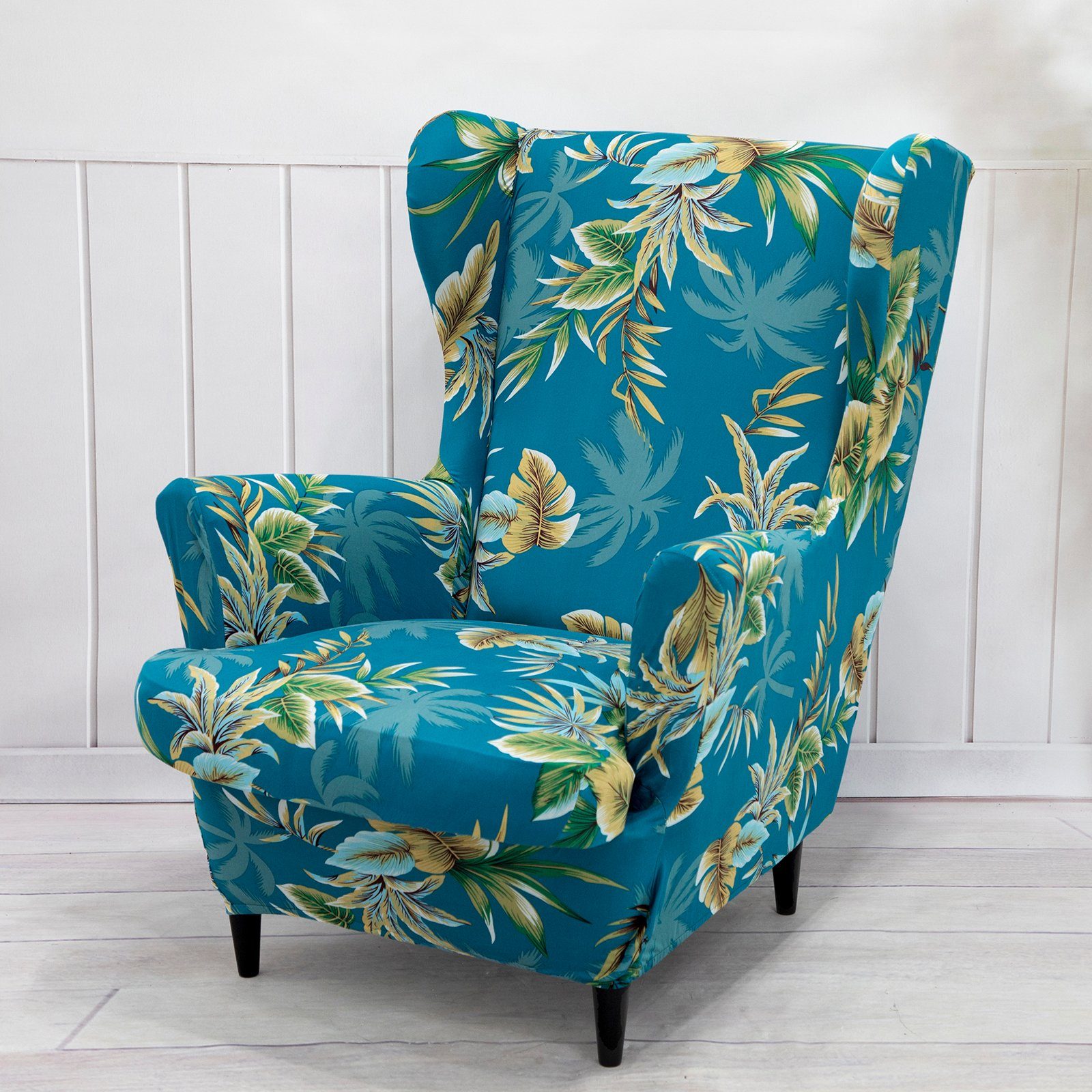 Rosnek Sesselhusse Floral/Geometrisch, Stretch, für Ohrensessel